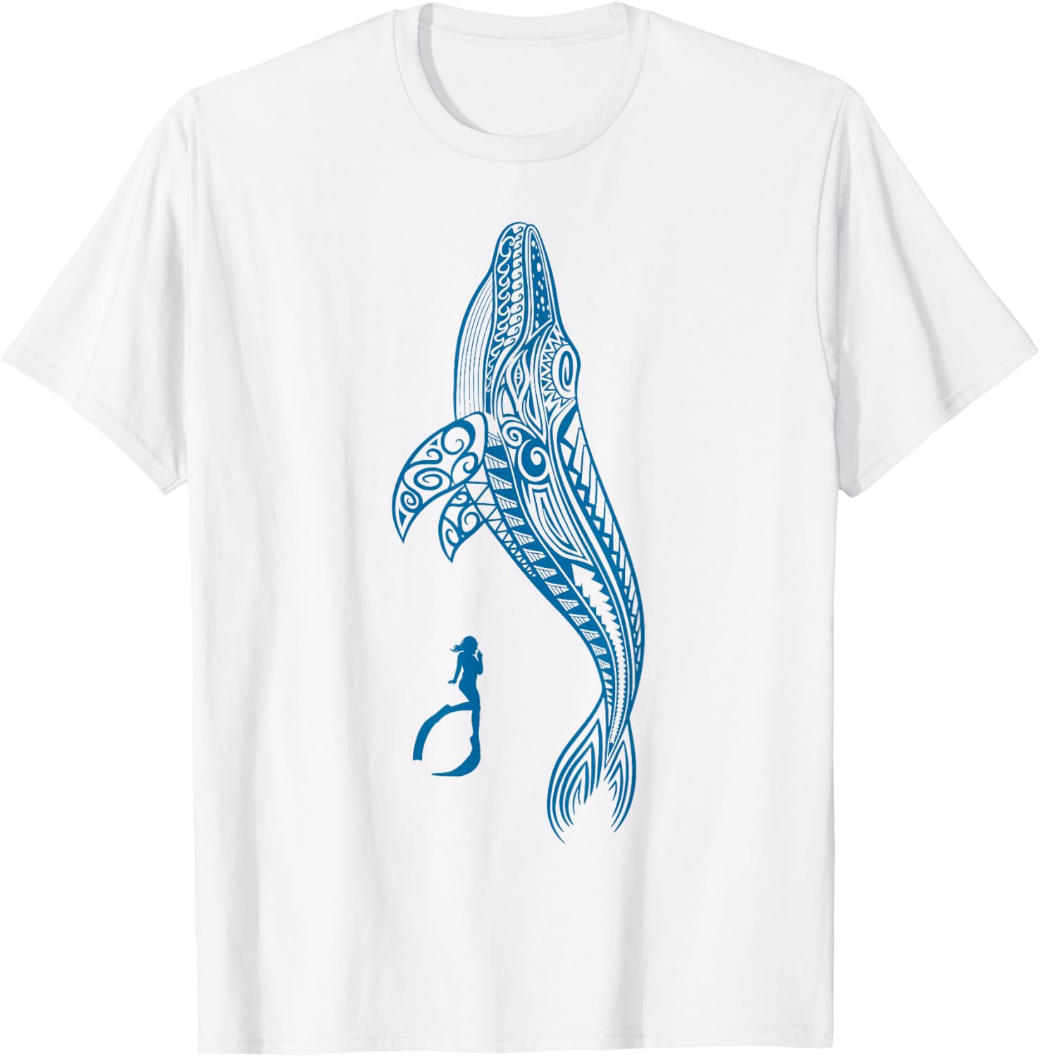 Hawaii Tribal Style Humpback Whale for Hawaiian beach lover Women Kids T-Shirt - T-Shirt | White