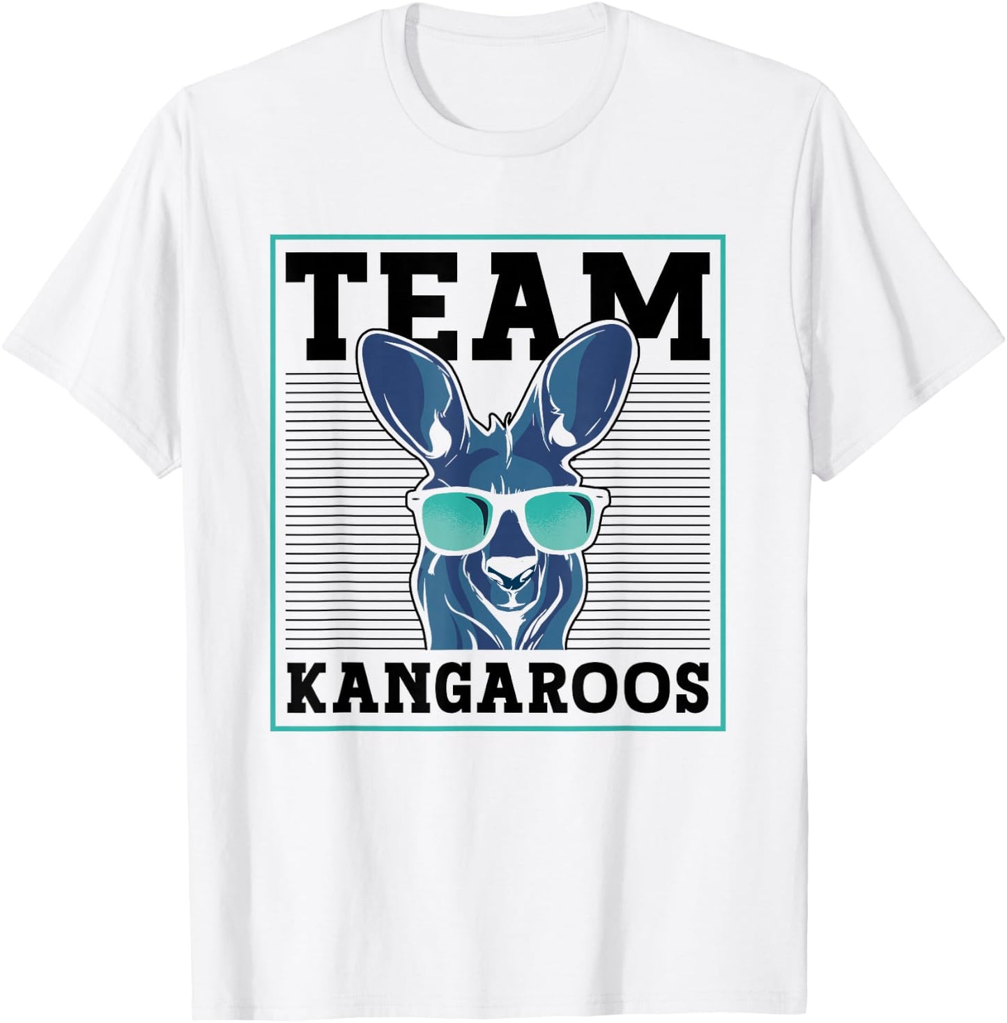 Team Kangaroos Animal Lover Australia Kangaroo T-Shirt - T-Shirt | White
