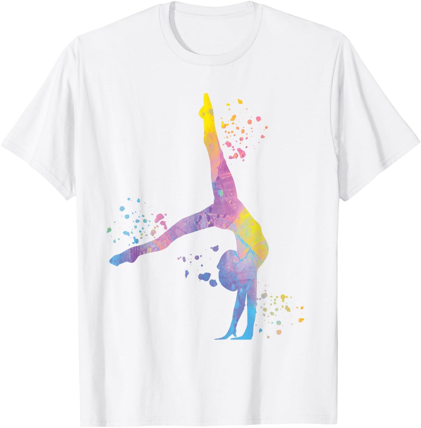 Gymnastic Gymnastics for Girls and Children, White T-Shirt - T-Shirt | White