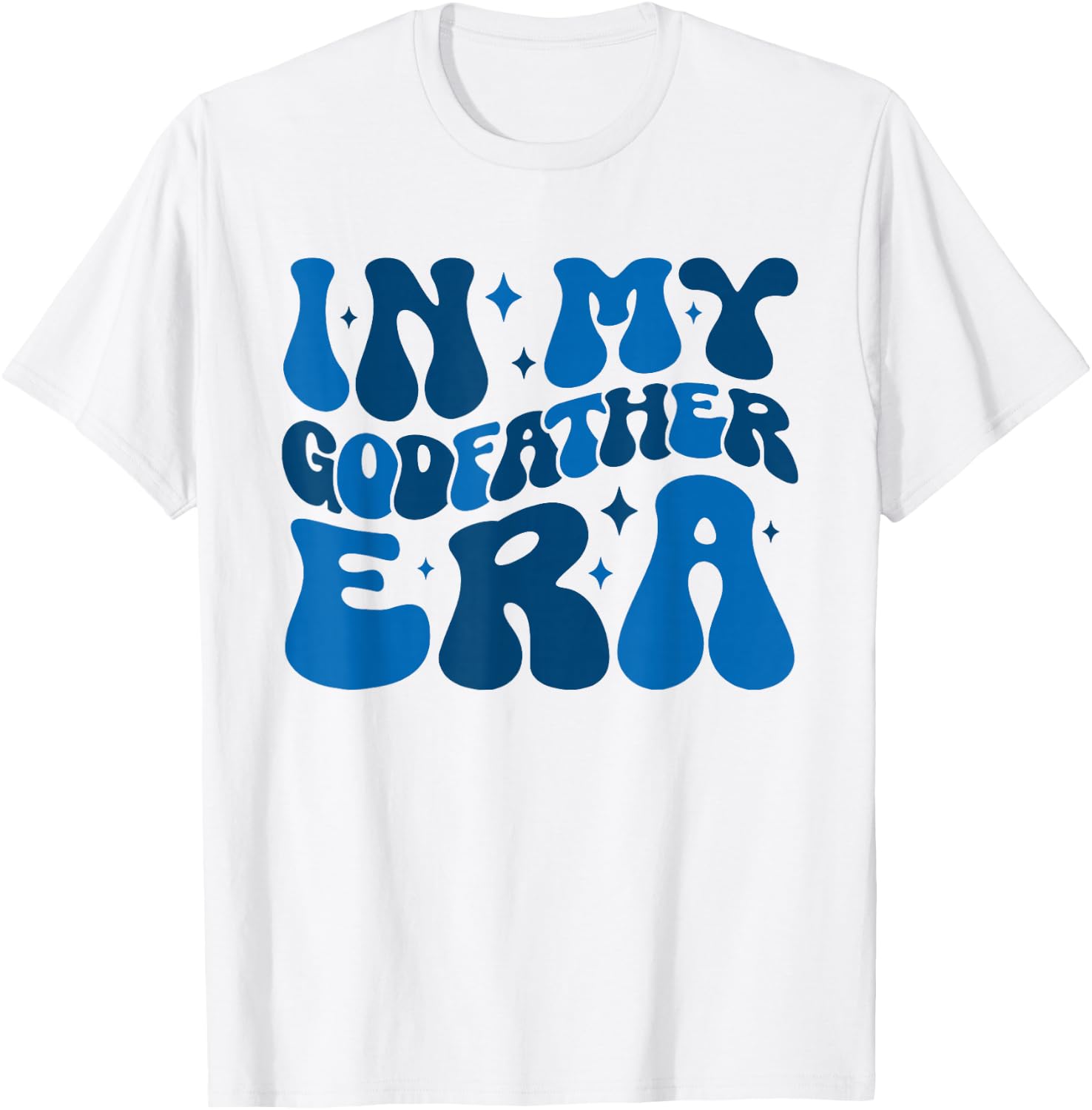 In My Godfather Era Retro Family Matching Godfather Groovy T-Shirt - T-Shirt | White