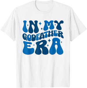 In My Godfather Era Retro Family Matching Godfather Groovy T-Shirt - T-Shirt | White