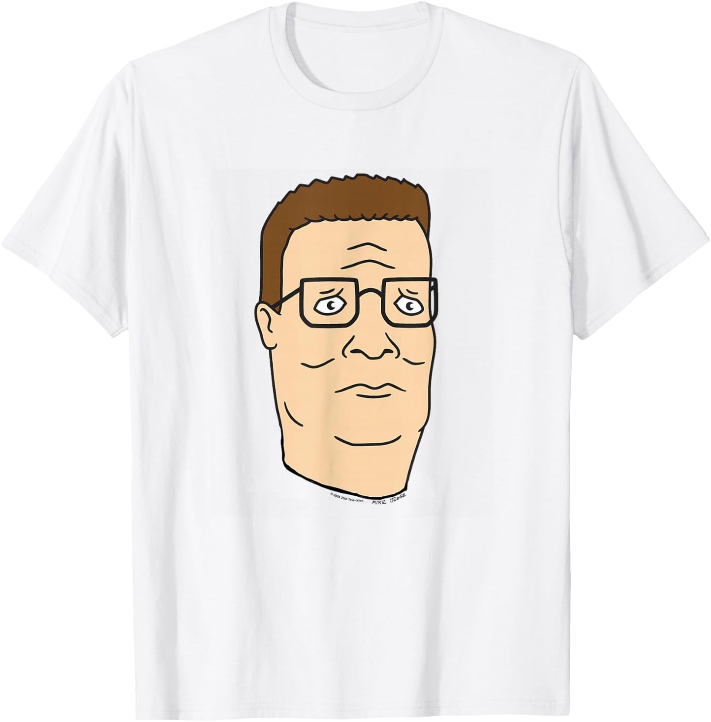 King Of The Hill Hank Hill Simple Portrait T-Shirt - T-Shirt | White