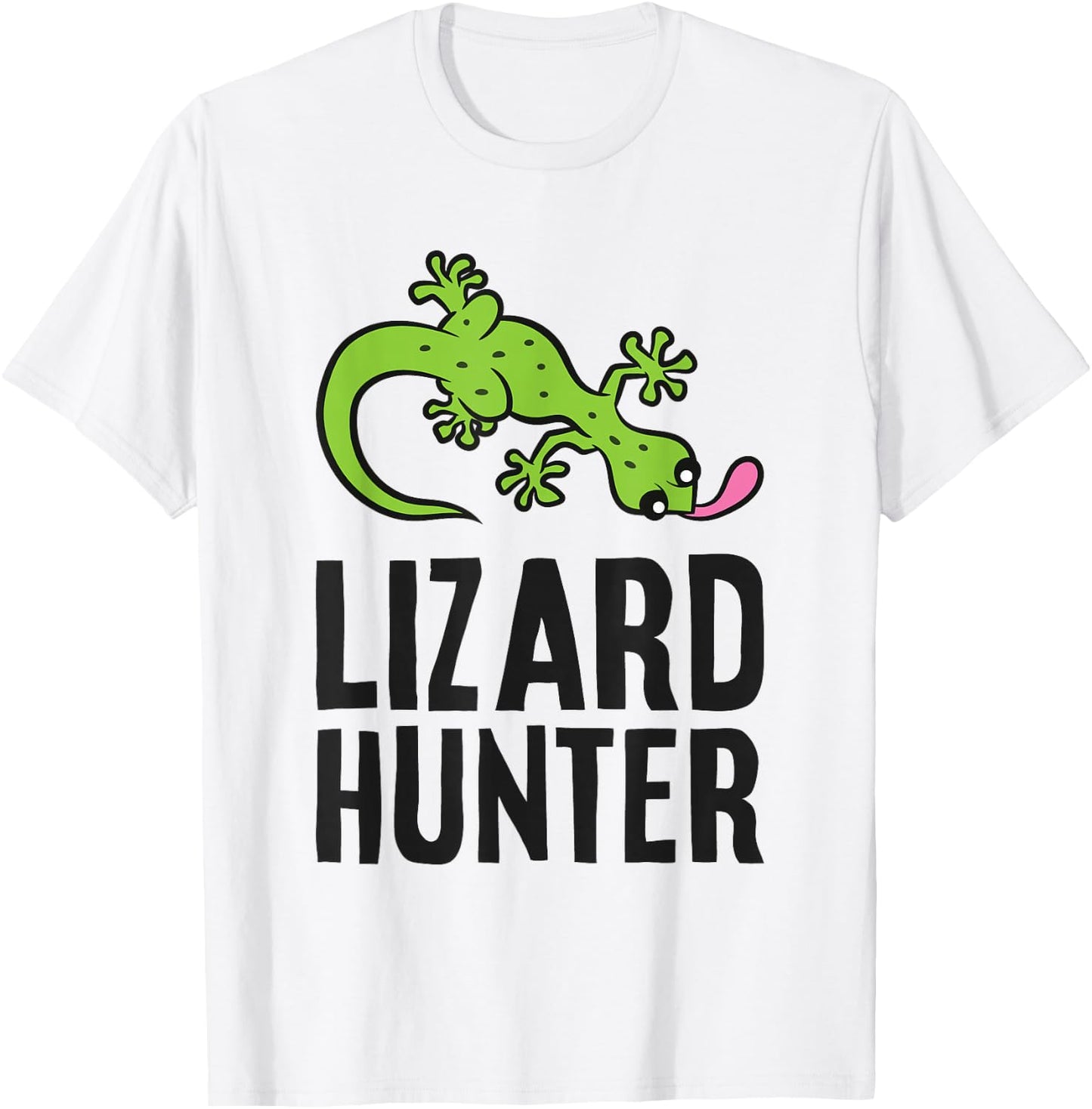 Lizard Catcher Reptile Funny Lizard Hunter T-Shirt - T-Shirt | White