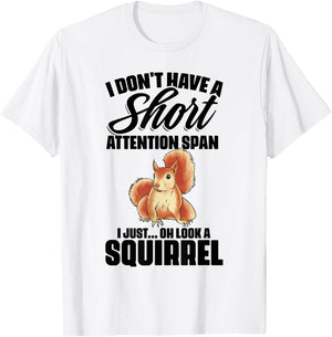 I Don't Have A Short Attention Span Funny ADHD Awareness T-Shirt - T-Shirt | White