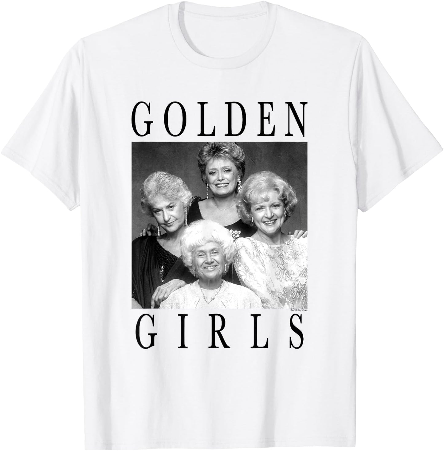 The Golden Girls Iconic Queens Vintage Group Shot Portrait , White T-Shirt - T-Shirt | White