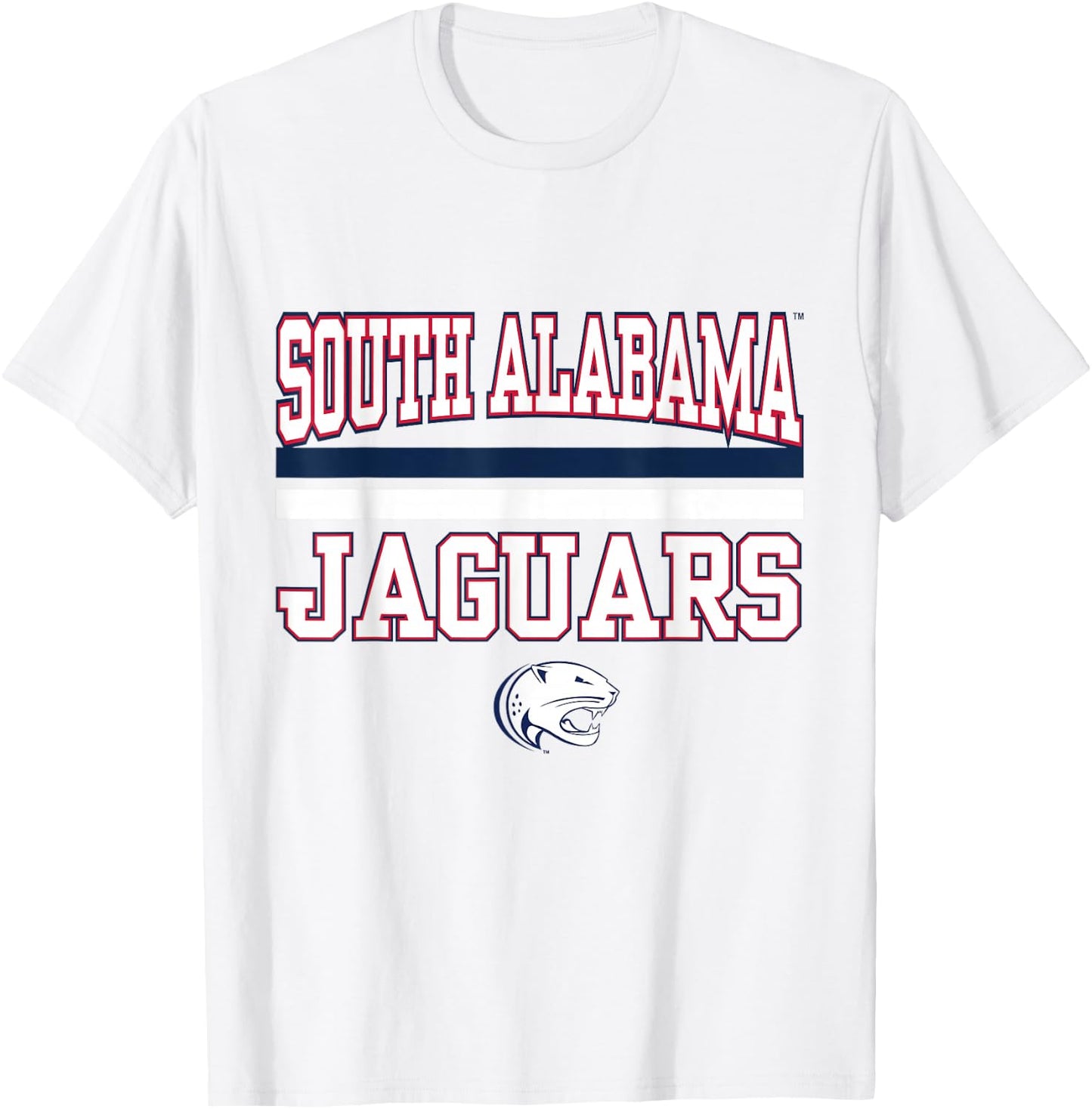 South Alabama Jaguars NCAA | VNPUSTAL301 T-Shirt - T-Shirt | White