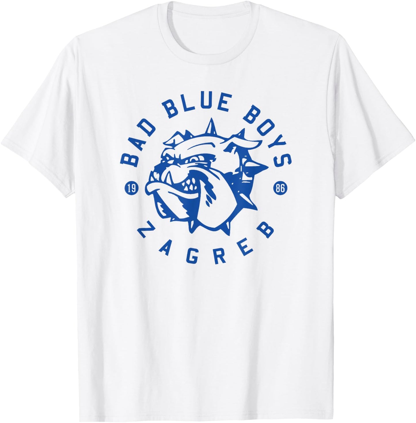 Bad Blue Boys 1986 Zagreb City Ultra Croatia Flag T-Shirt - T-Shirt | White