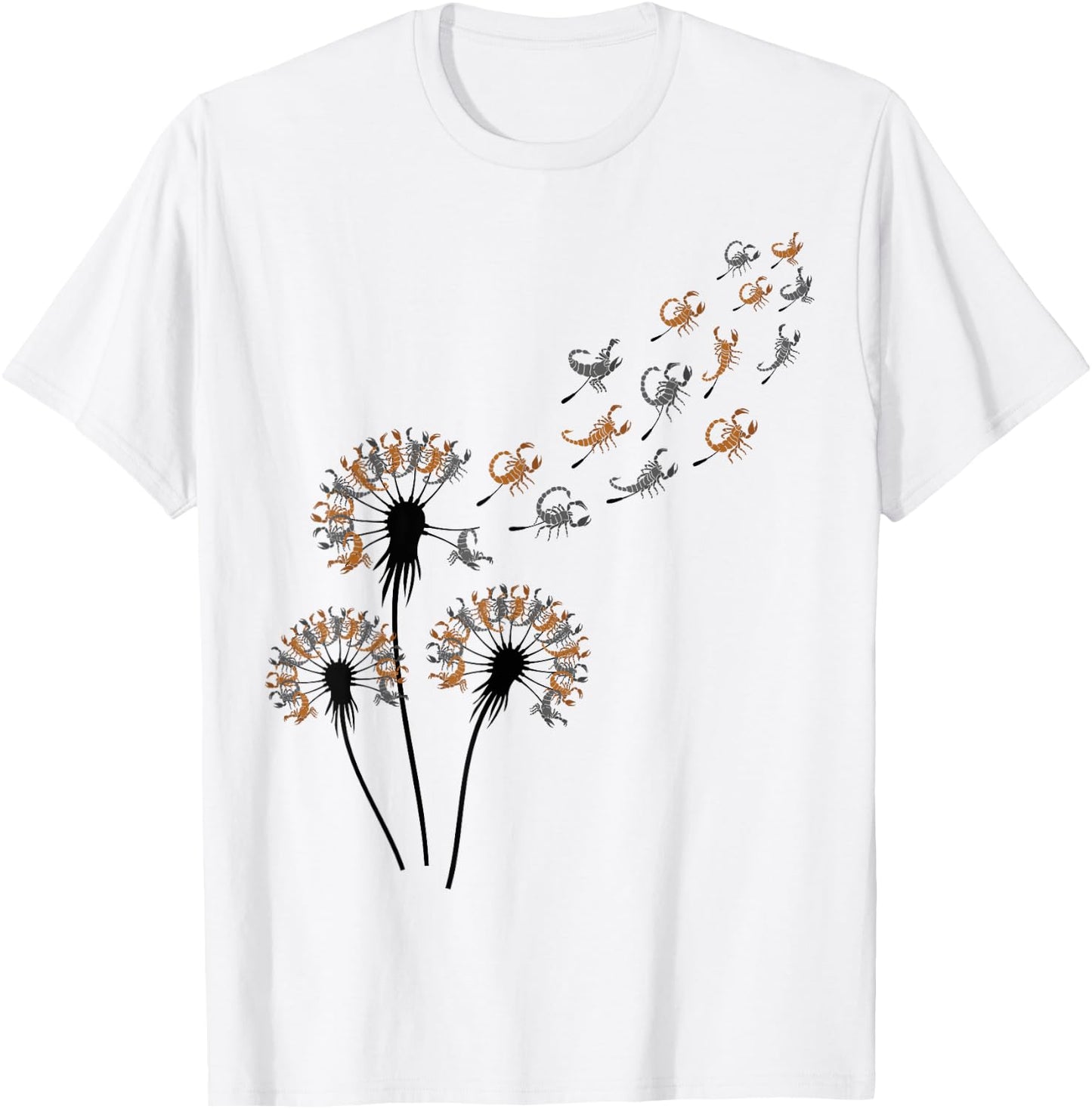 Dandelion Scorpions Shirt for Scorpion Lover | Scorpion T-Shirt - T-Shirt | White