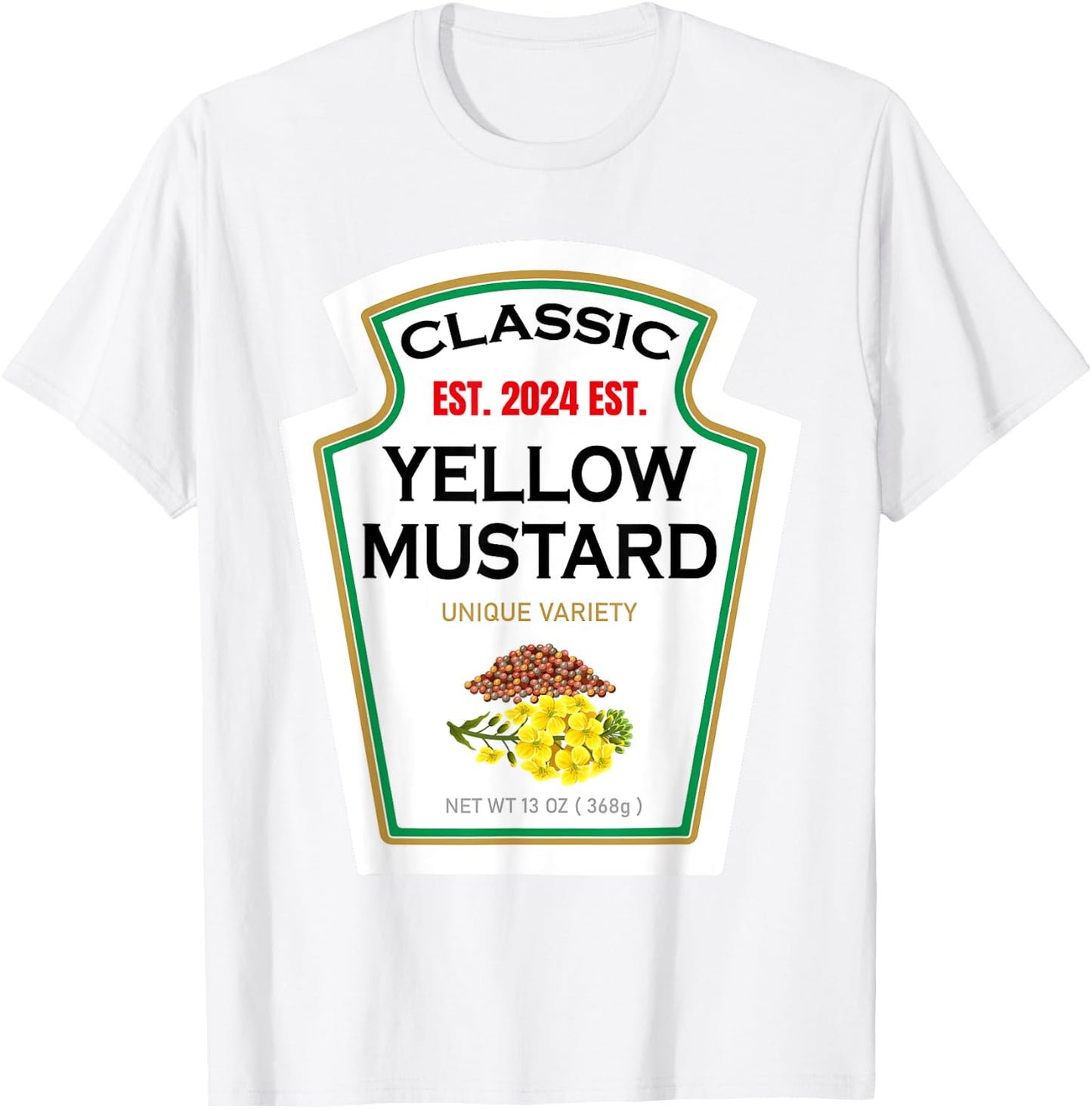Yellow Mustard DIY Halloween Costume Couples & Group Mayo T-Shirt - T-Shirt | White