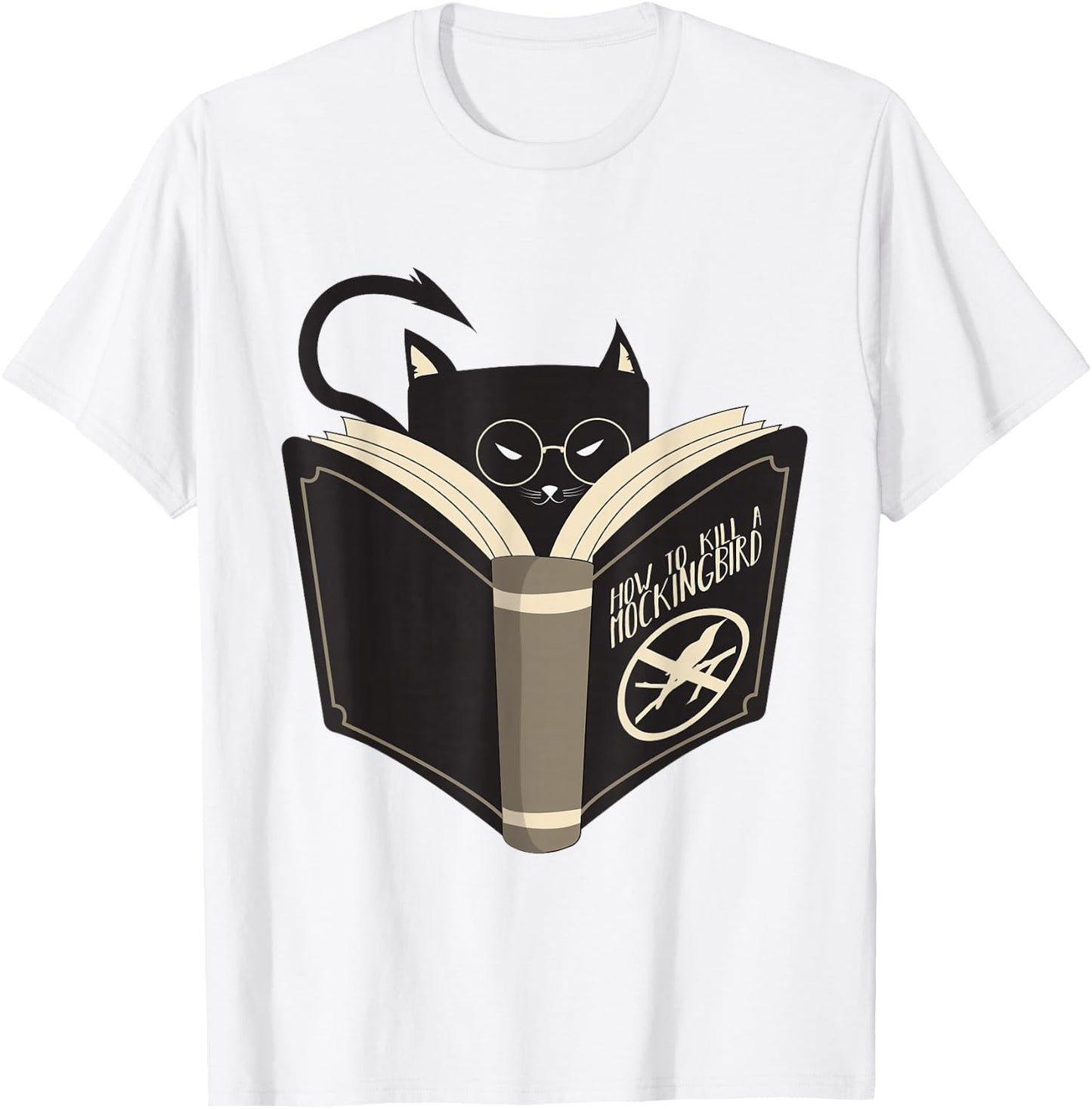 How to Kill a Mockingbird Cat T-Shirt - T-Shirt | White