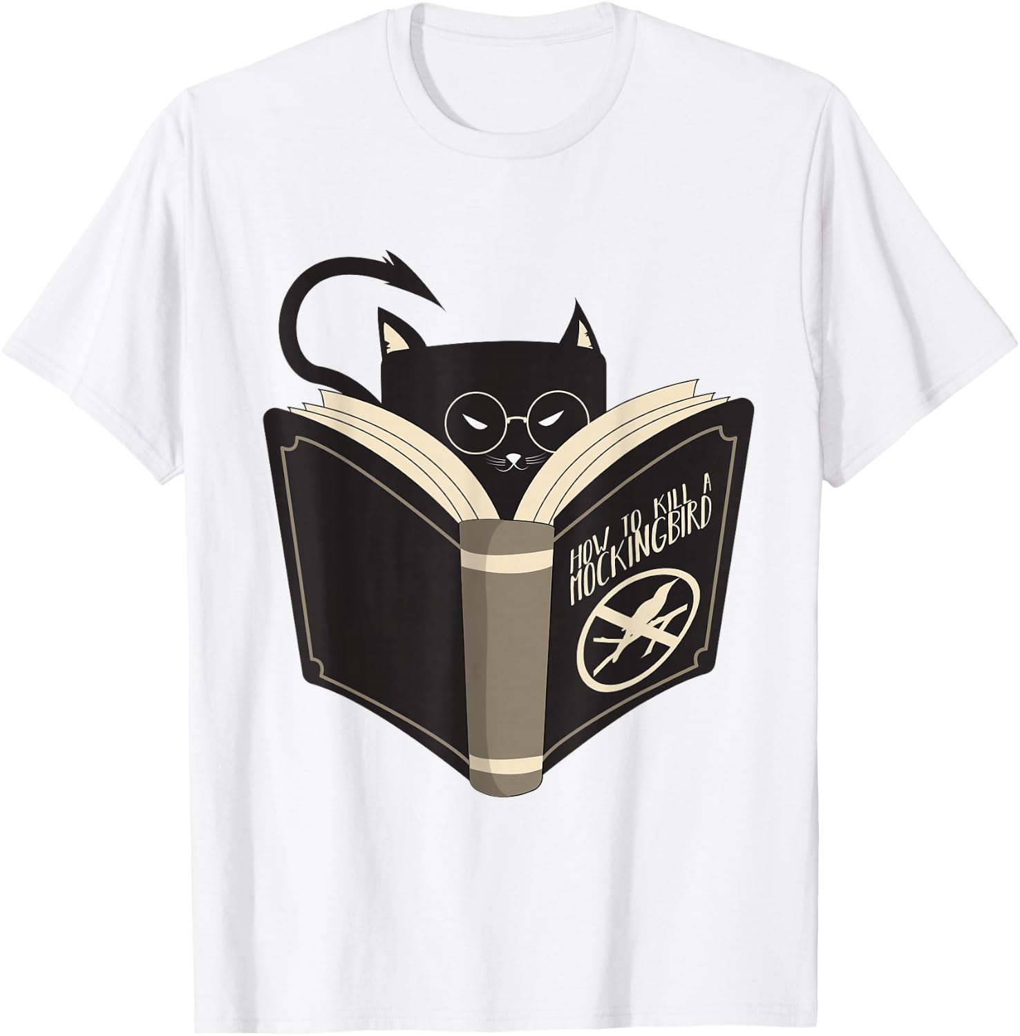 How to Kill a Mockingbird Cat T-Shirt - T-Shirt | White