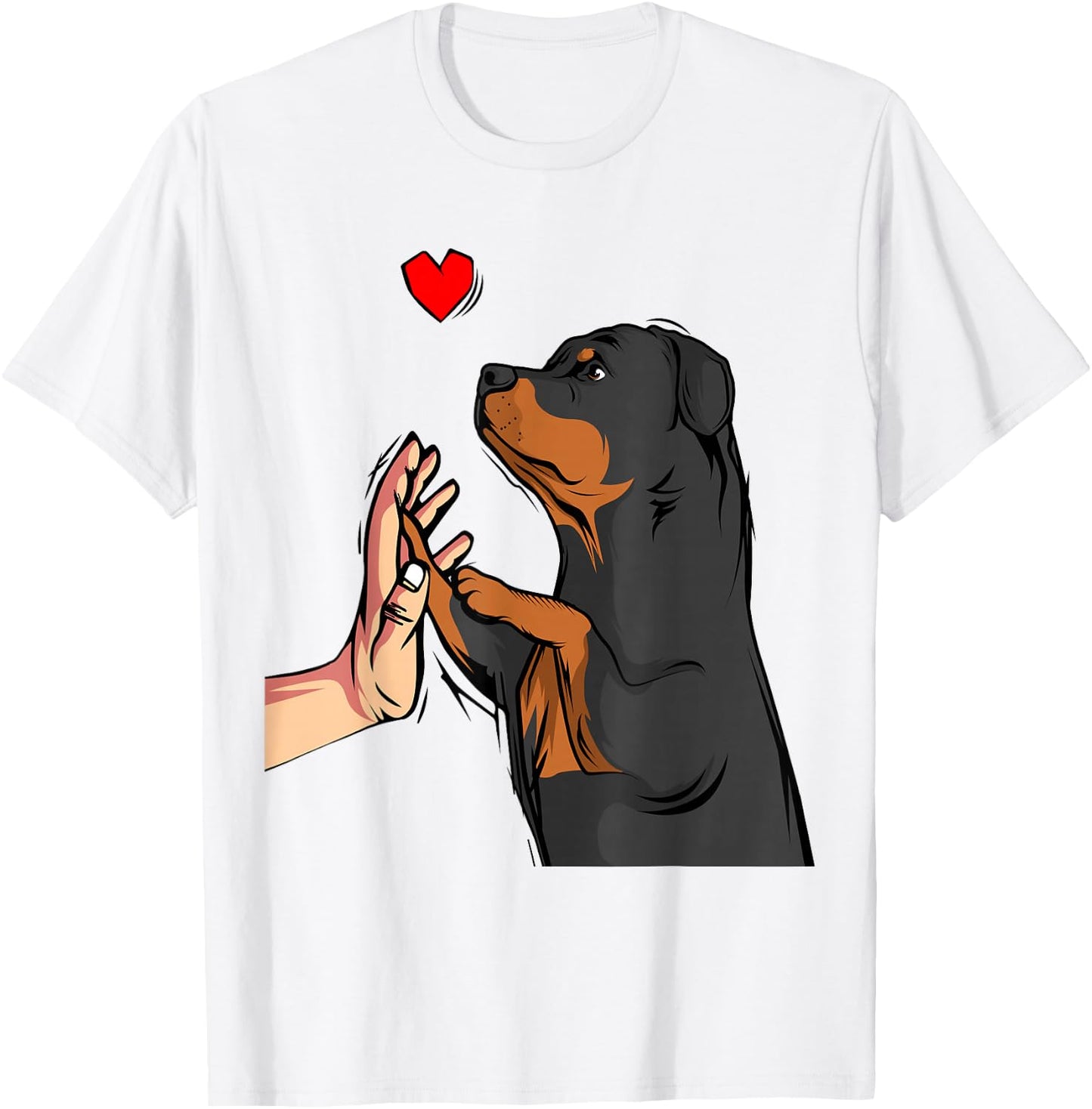 Rottweiler Love Dogs, Ladies, Women T-Shirt - T-Shirt | White
