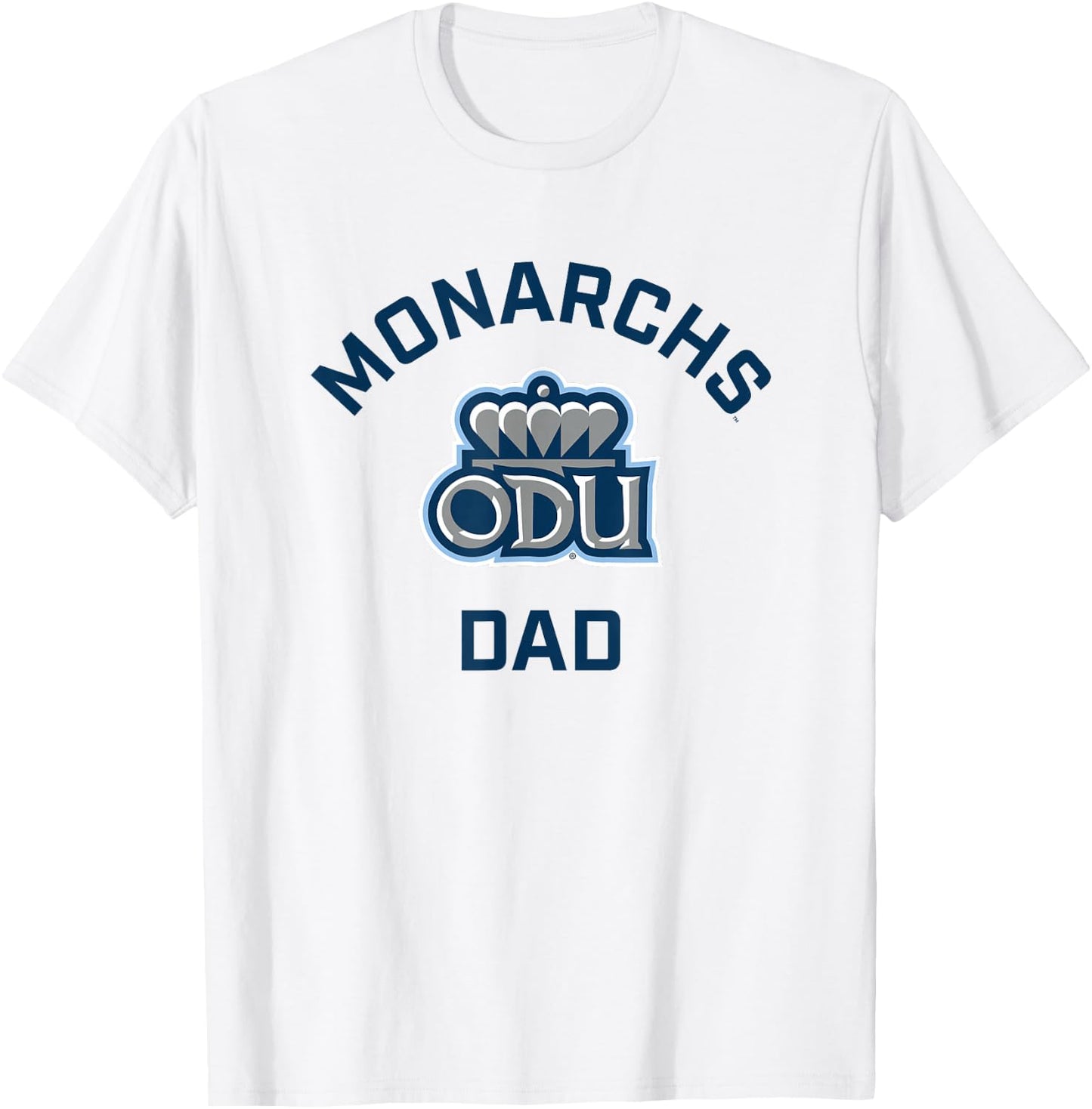 Old Dominion University ODU Monarchs Arched Dad T-Shirt - T-Shirt | White