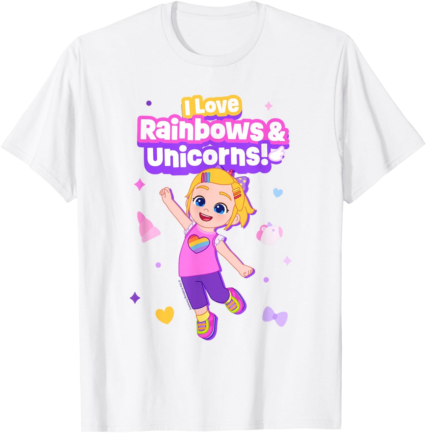 Bebefinn Bora Rainbows and Unicorns T-Shirt - T-Shirt | White
