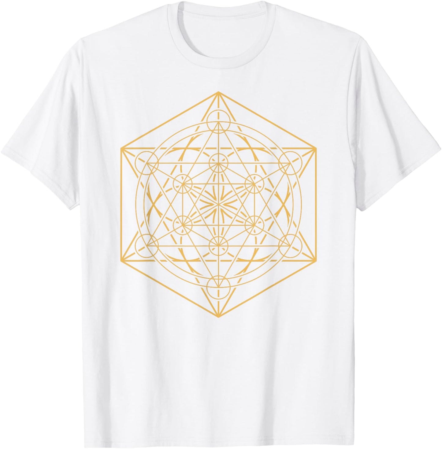 Chakra Tetrahedron Merkaba Yoga Meditation Sacred Geometry T-Shirt - T-Shirt | White