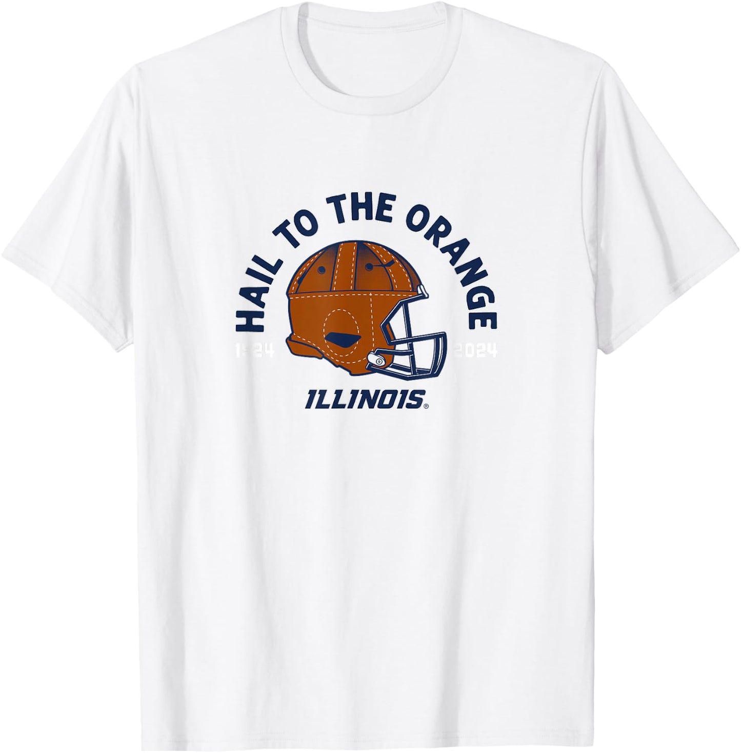 The 100-Year Helmet - Illinois Fighting Illini Football T-Shirt - T-Shirt | White
