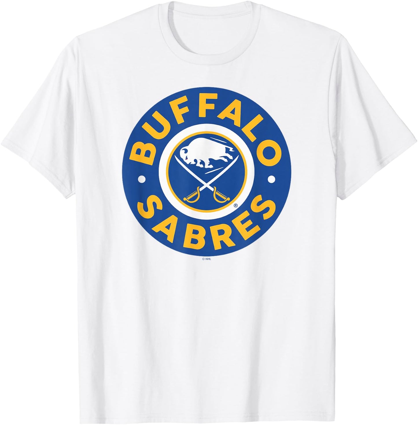 Buffalo Sabres Symbol Gray Officially Licensed T-Shirt - T-Shirt | White
