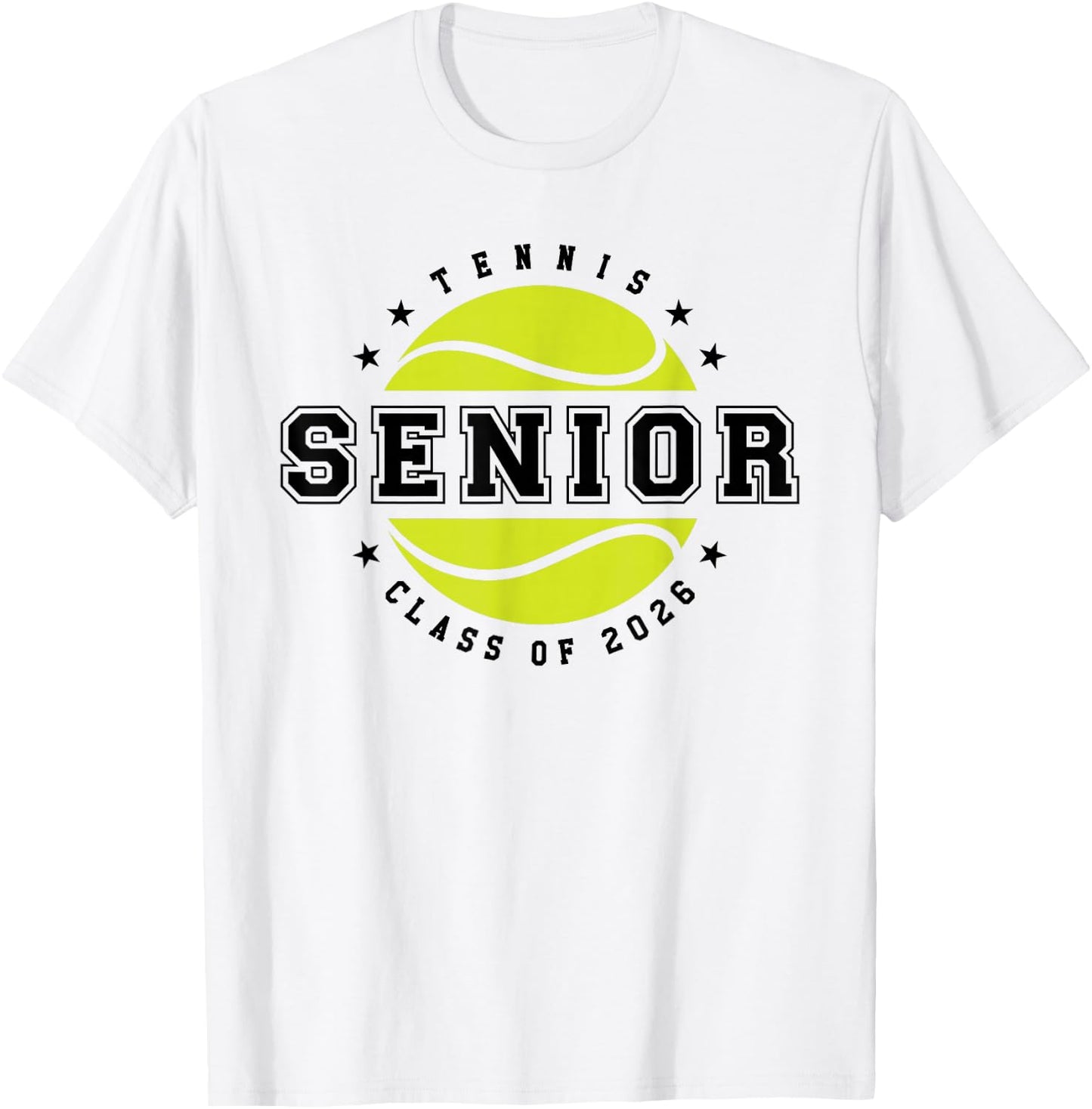 Tennis Player Senior Year Class of 2026 Boys Girls T-Shirt - T-Shirt | White