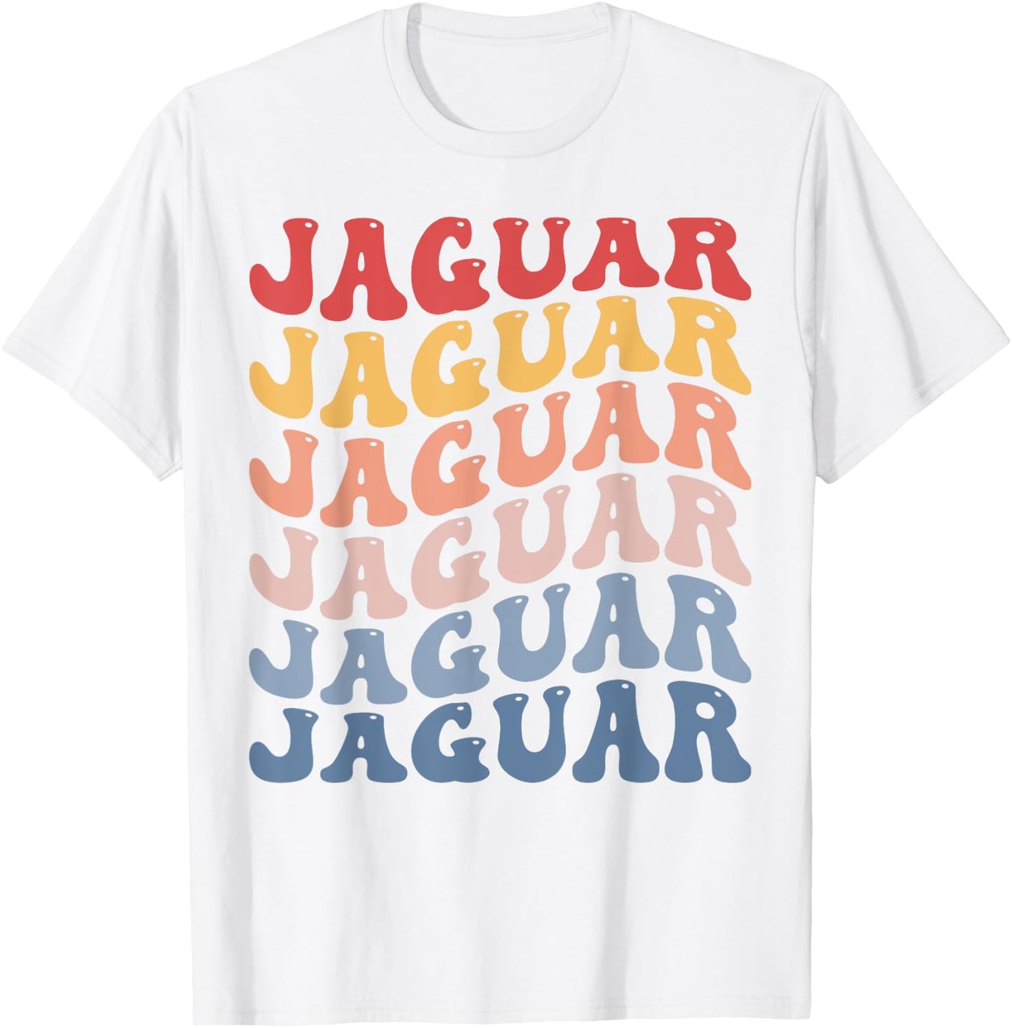Jaguar Groovy Retro T-Shirt - T-Shirt | White
