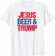 Jesus Beer And Trump T-Shirt - T-Shirt | White