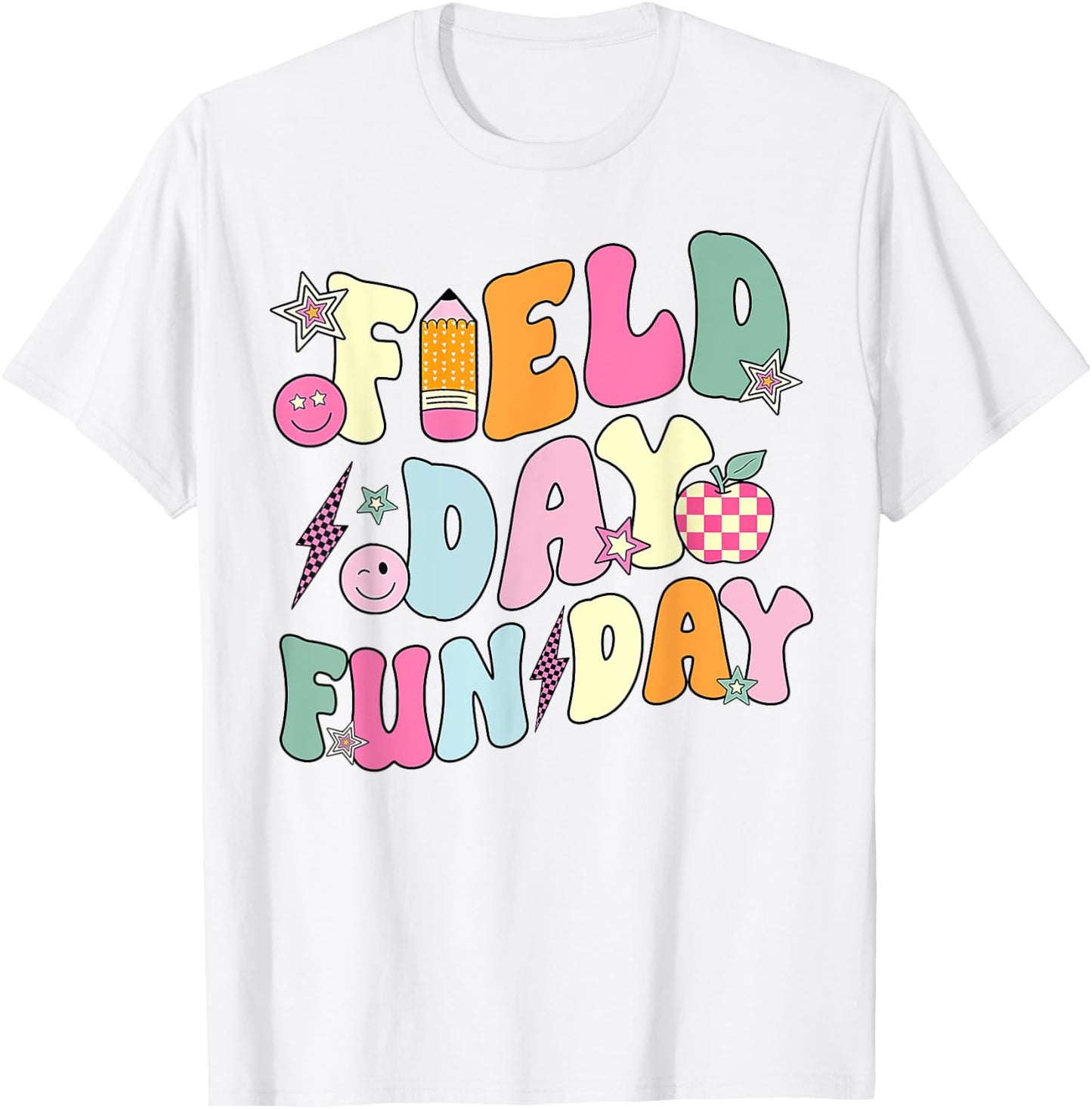 Field Day Fun Day Last Day Of School Teacher Student T-Shirt - T-Shirt | White