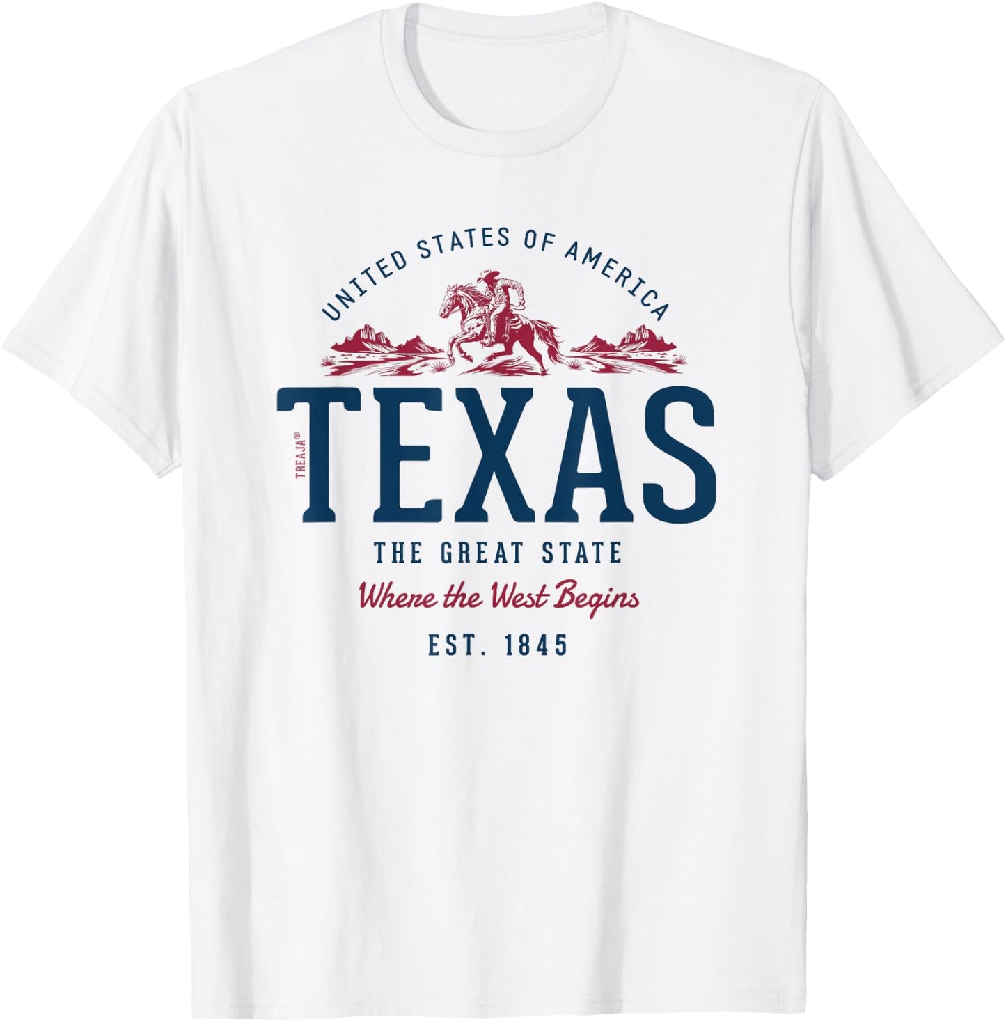 Vintage Look Retro Style United States Texas , White T-Shirt - T-Shirt | White
