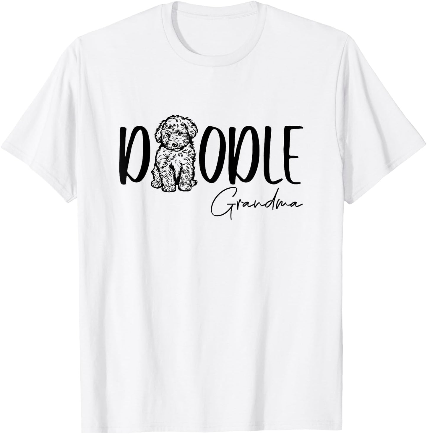 Doodle Grandma Cute Doodle Family Doodle Owner Nana Mimi T-Shirt - T-Shirt | White