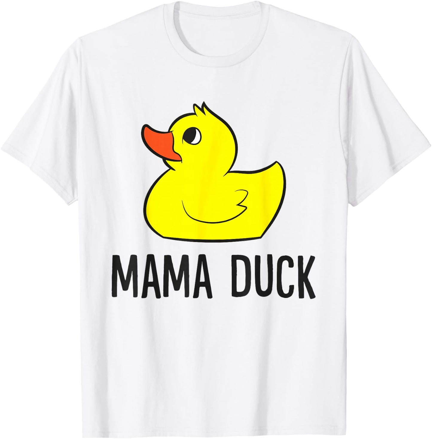 Rubber Duck Mom Funny Mama Duck T-Shirt - T-Shirt | White