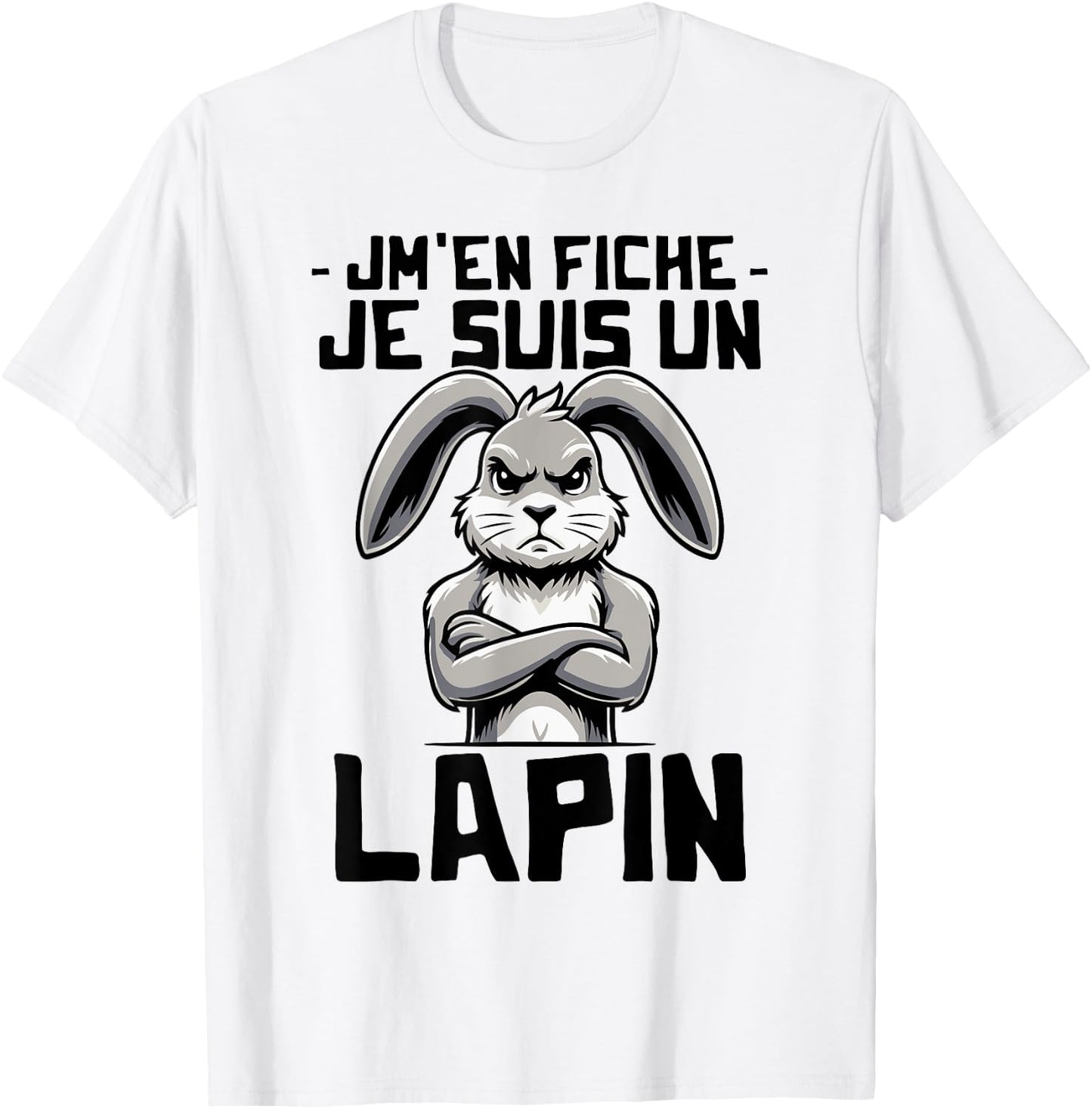 Je suis un Lapin Girls Boys Rabbit Pattern , white, S T-Shirt - T-Shirt | White