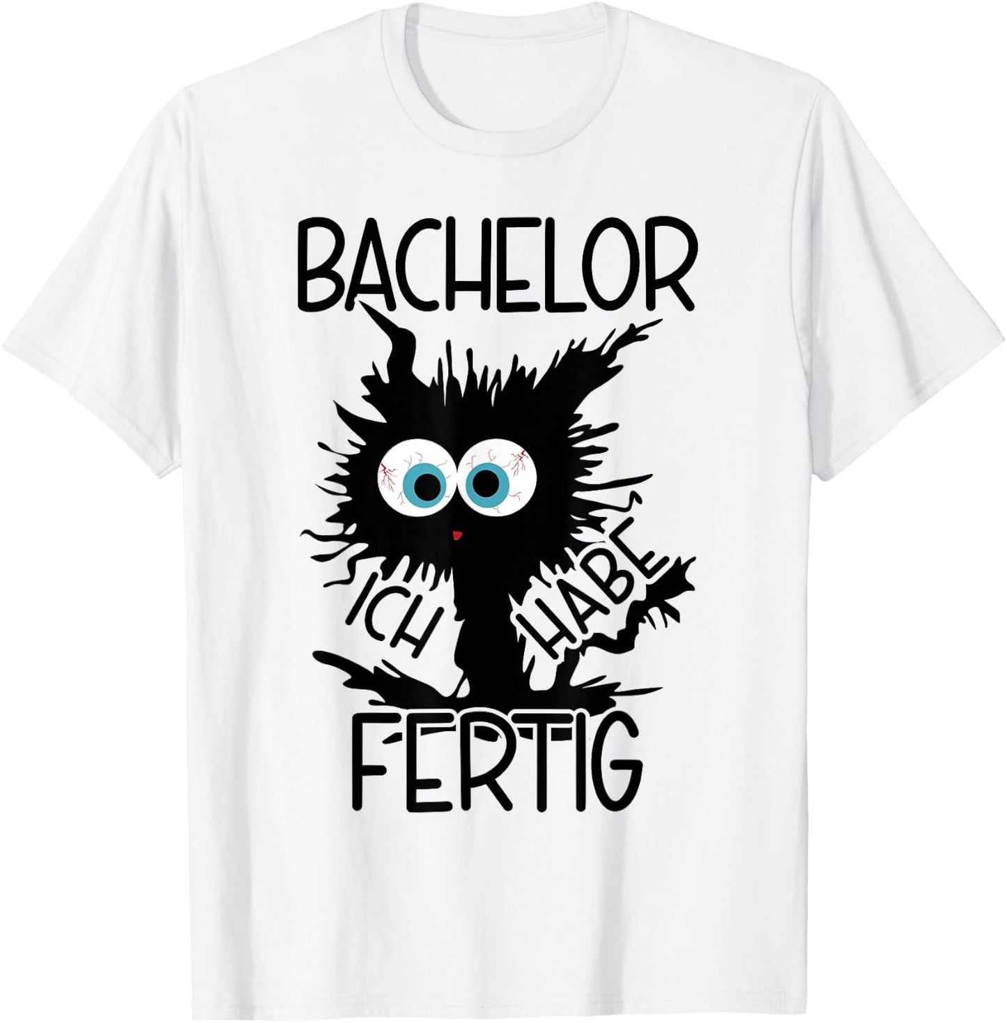 Bachelor Geschafft 2024 , White T-Shirt - T-Shirt | White