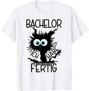 Bachelor Geschafft 2024 , White T-Shirt - T-Shirt | White