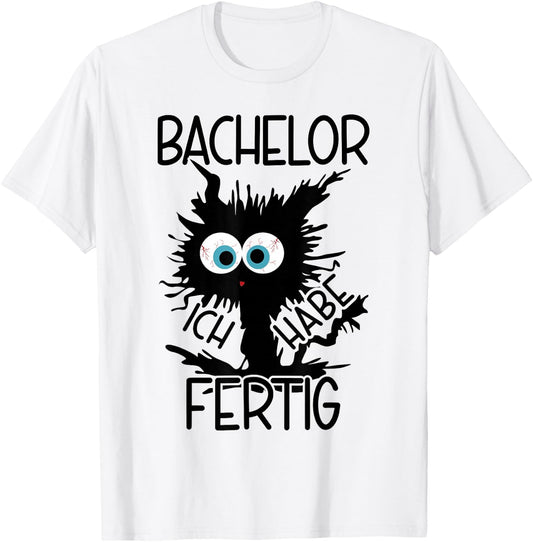 Bachelor Geschafft 2024 , White T-Shirt - T-Shirt | White