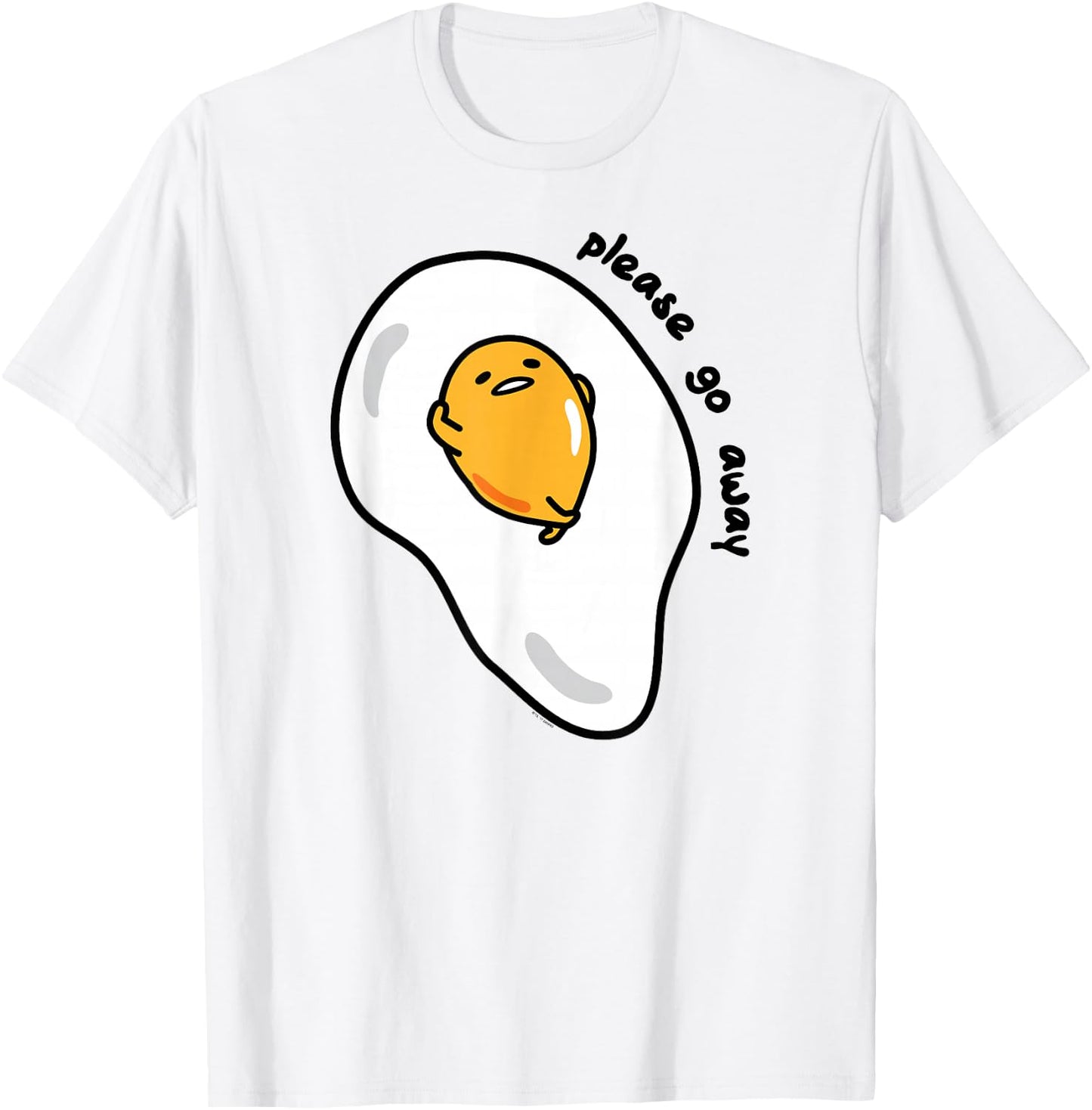 Gudetama Please Go Away T-Shirt - T-Shirt | White