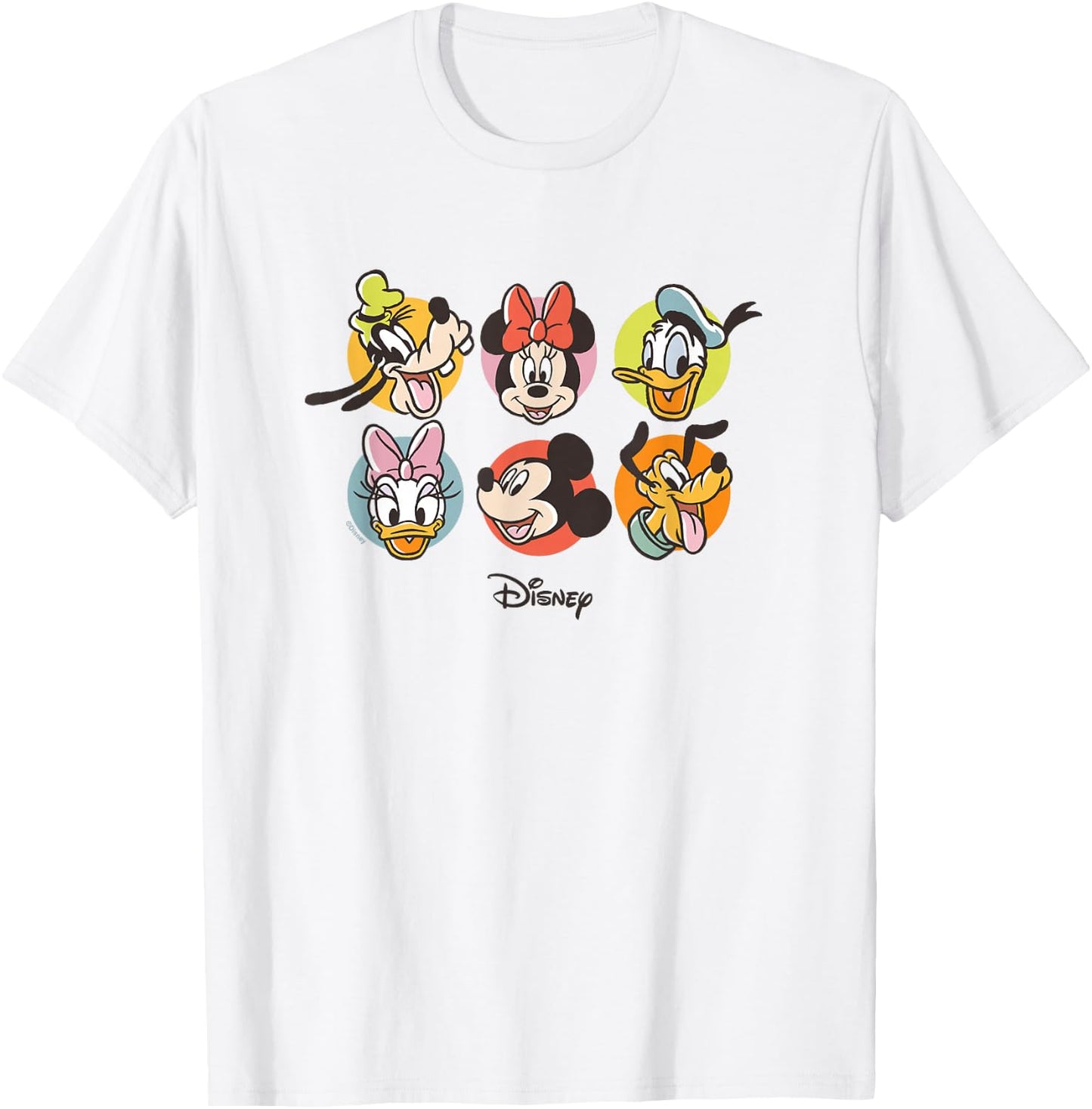 Mickey & Friends - Characters Heads T-Shirt - T-Shirt | White