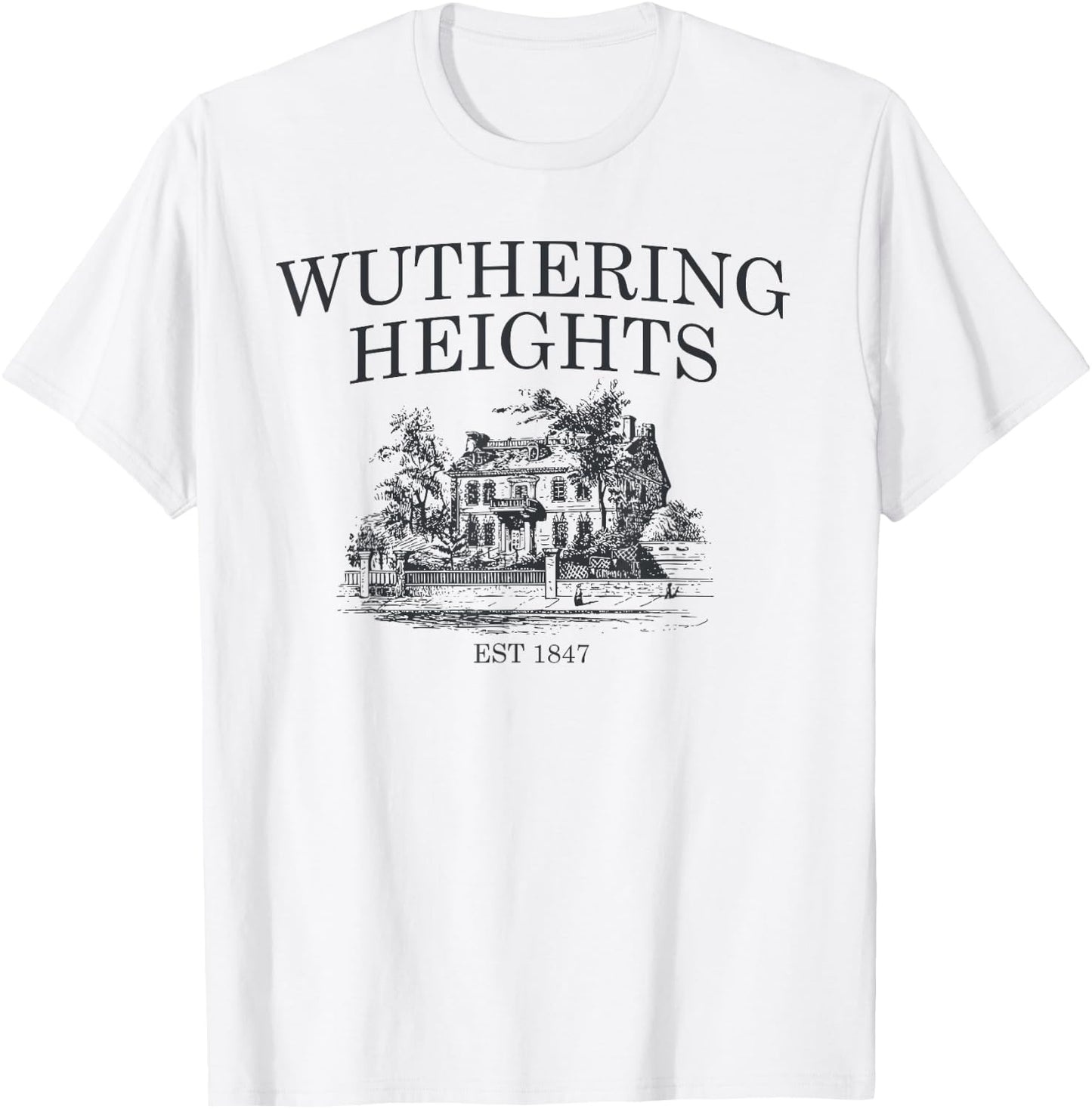 Wuthering Heights, Catherine Earnshaw e Heathcliff, Bronte T-Shirt - T-Shirt | White