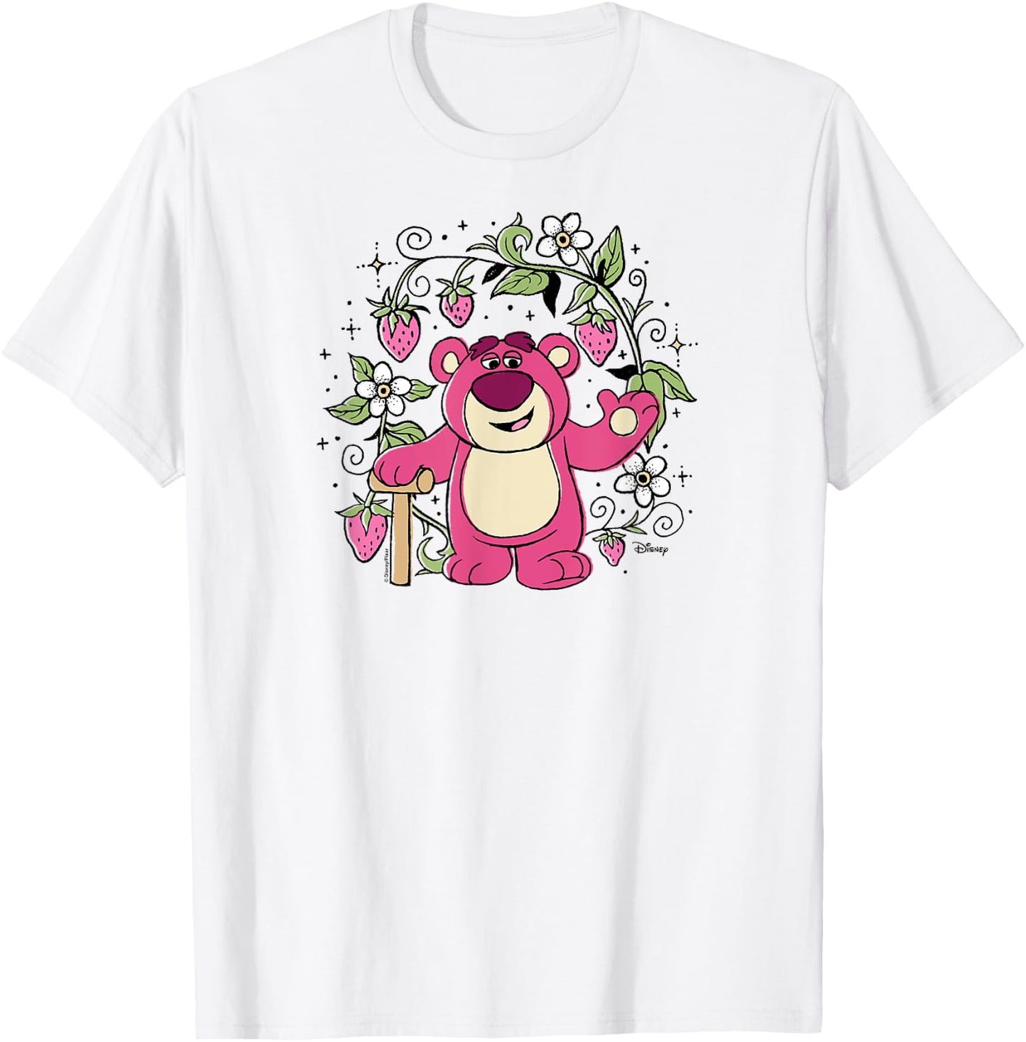 Toy Story - Lotso Strawberry Scented Bear T-Shirt - T-Shirt | White