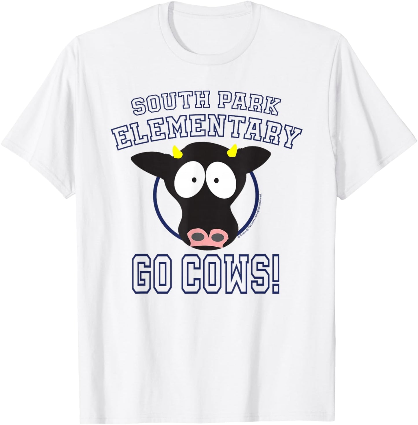 South Park Elementary GO COWS! , white, S T-Shirt - T-Shirt | White