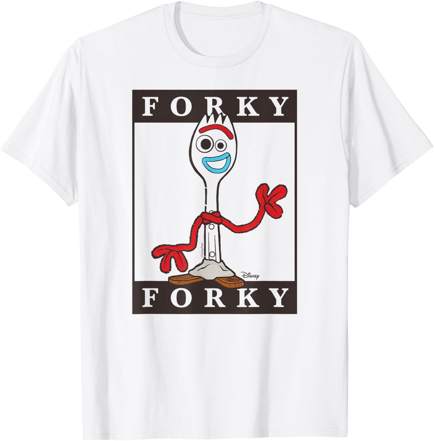 Toy Story - Type Block Forky T-Shirt - T-Shirt | White