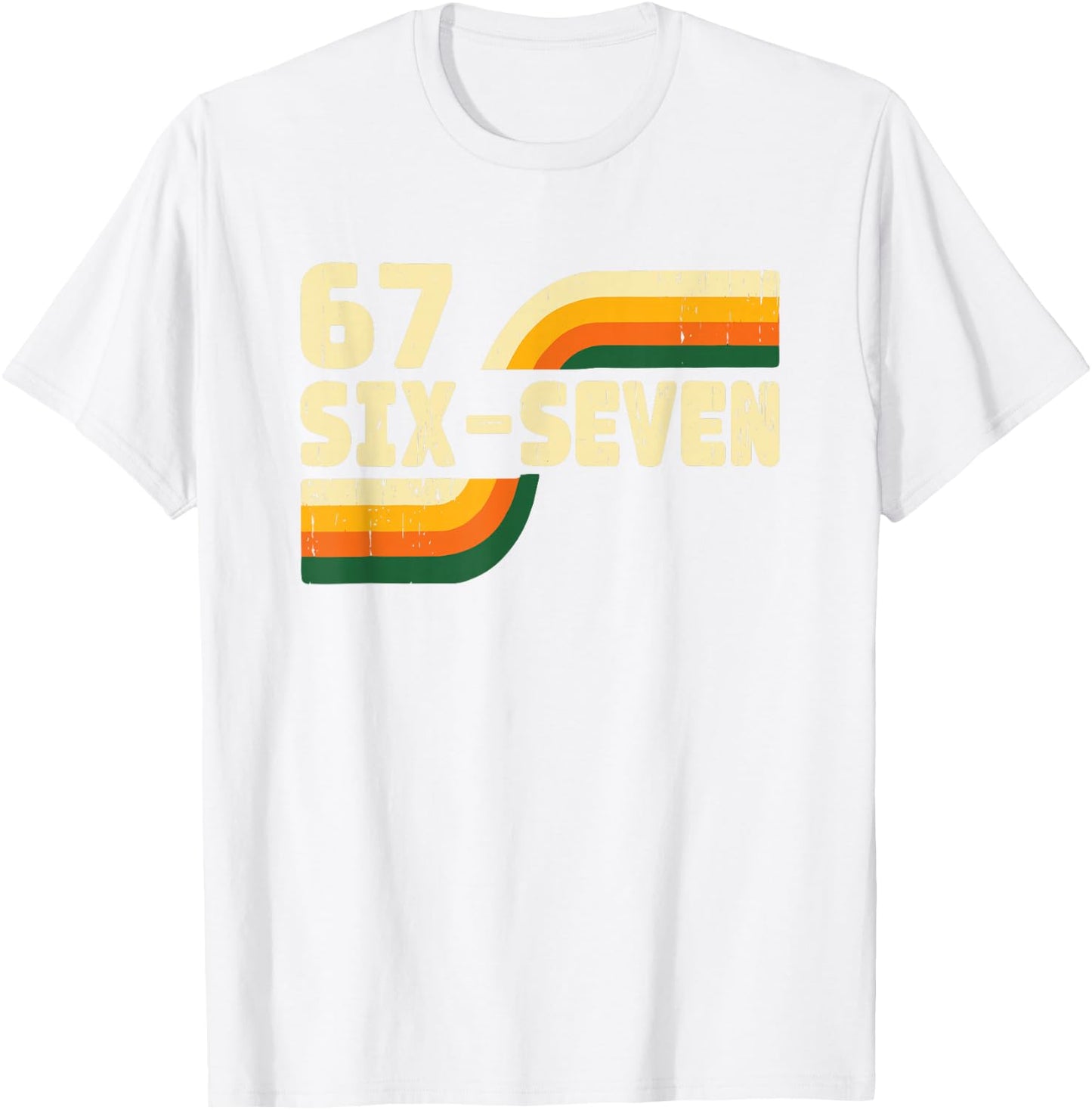 67 Meme Women and Kids Six Seven Birthday Gift T-Shirt - T-Shirt | White
