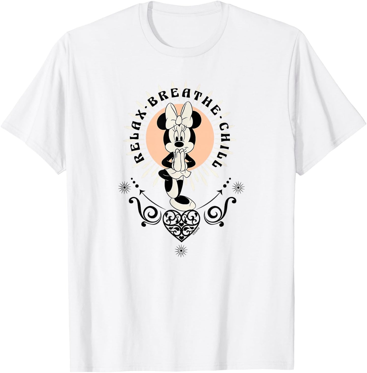 Minnie Mouse - Yoga Relax Breath Chill T-Shirt - T-Shirt | White
