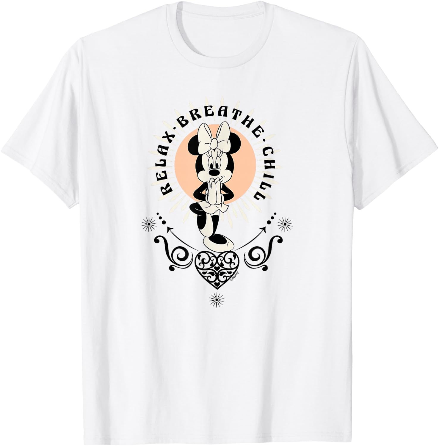 Minnie Mouse - Yoga Relax Breath Chill T-Shirt - T-Shirt | White