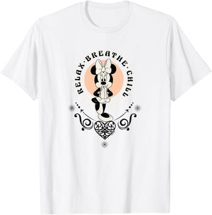 Minnie Mouse - Yoga Relax Breath Chill T-Shirt - T-Shirt | White