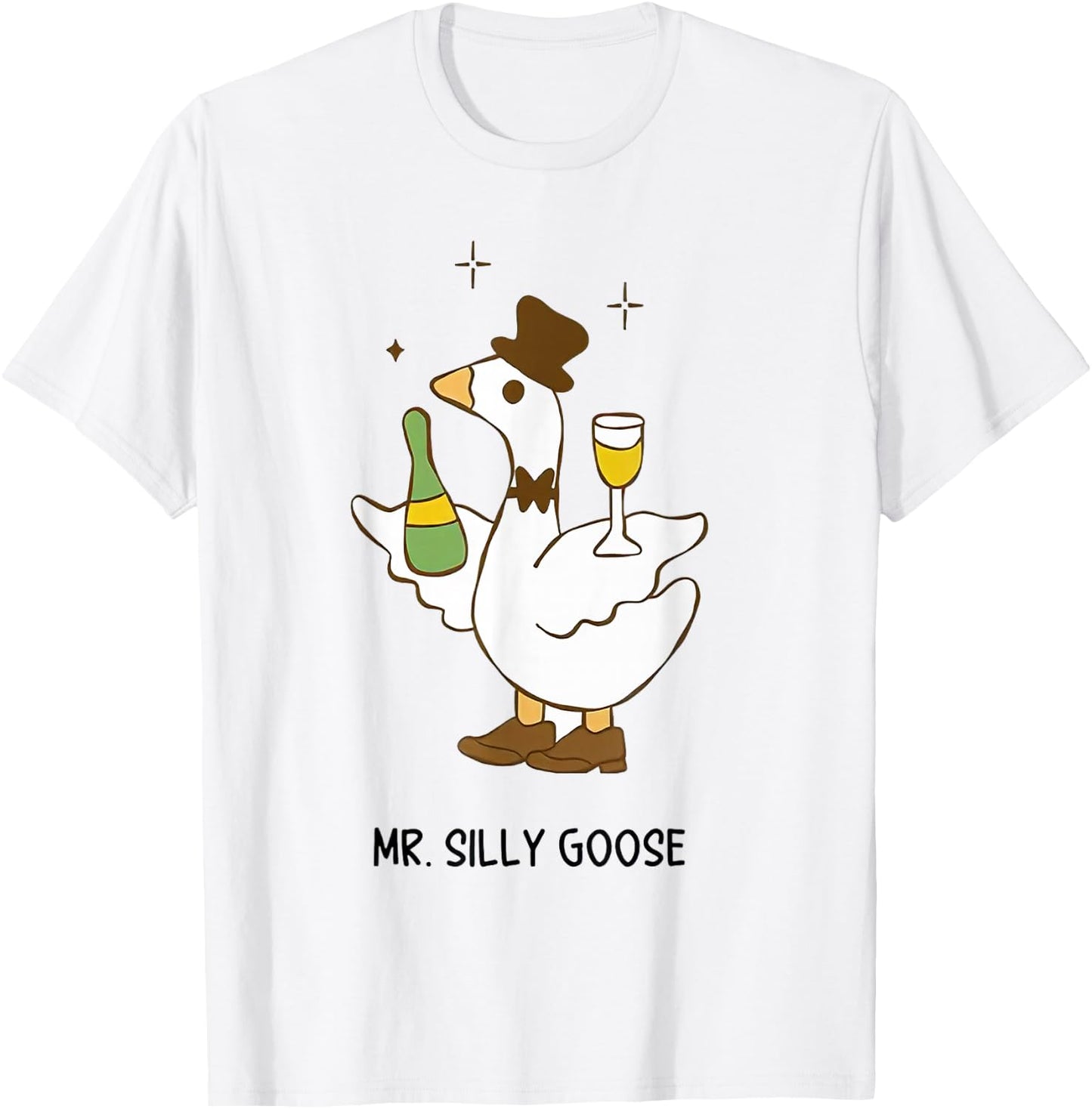 Mr Silly Goose Bride To Be Wedding Drinking Bride Goose T-Shirt - T-Shirt | White