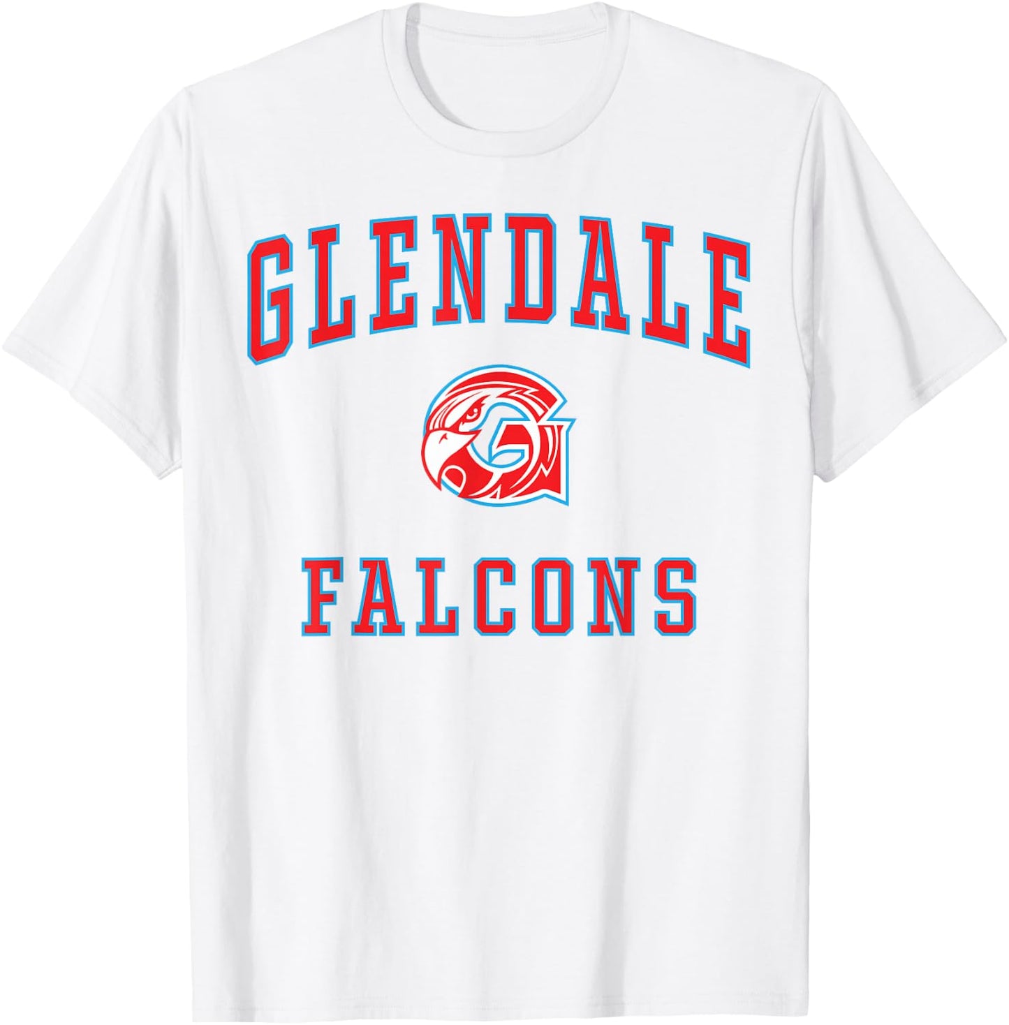 Glendale High School Falcons T-Shirt - T-Shirt | White