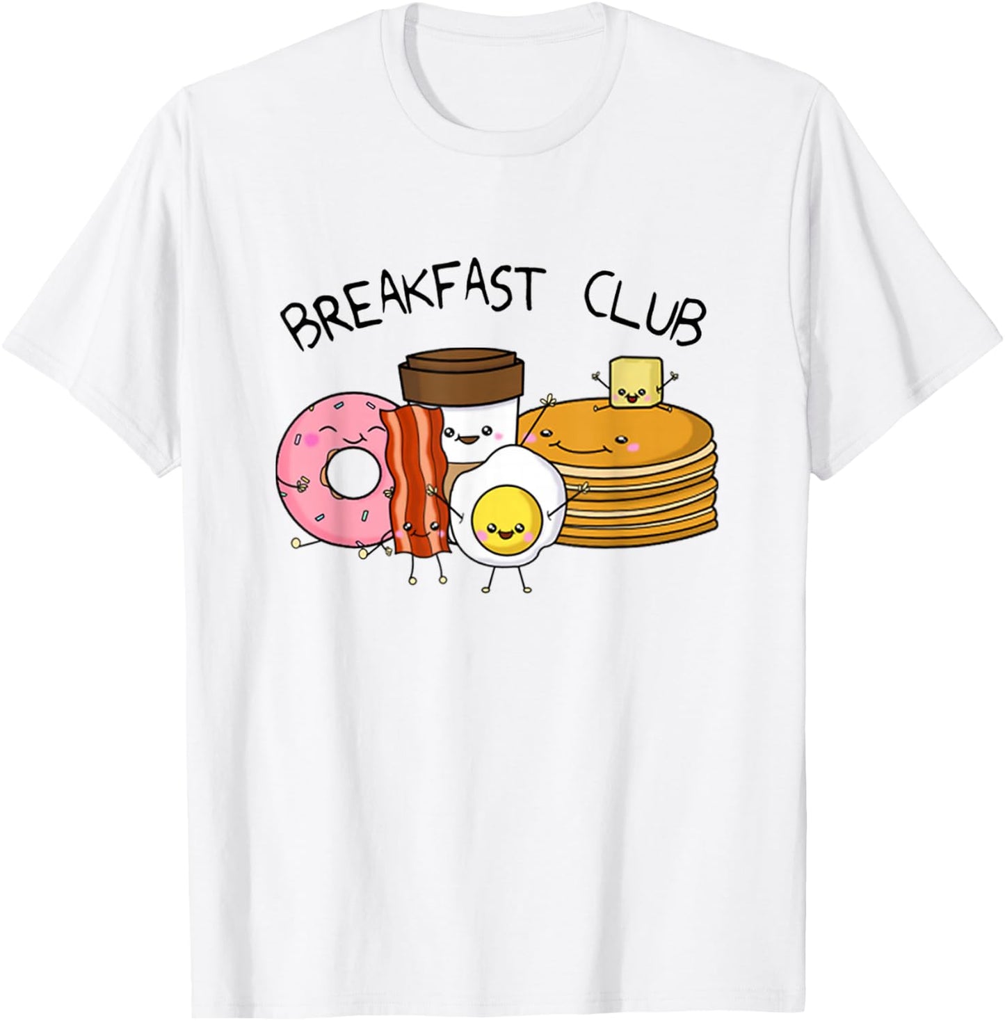 Breakfast Club Food Cute Kawaii Parody T-Shirt - T-Shirt | White
