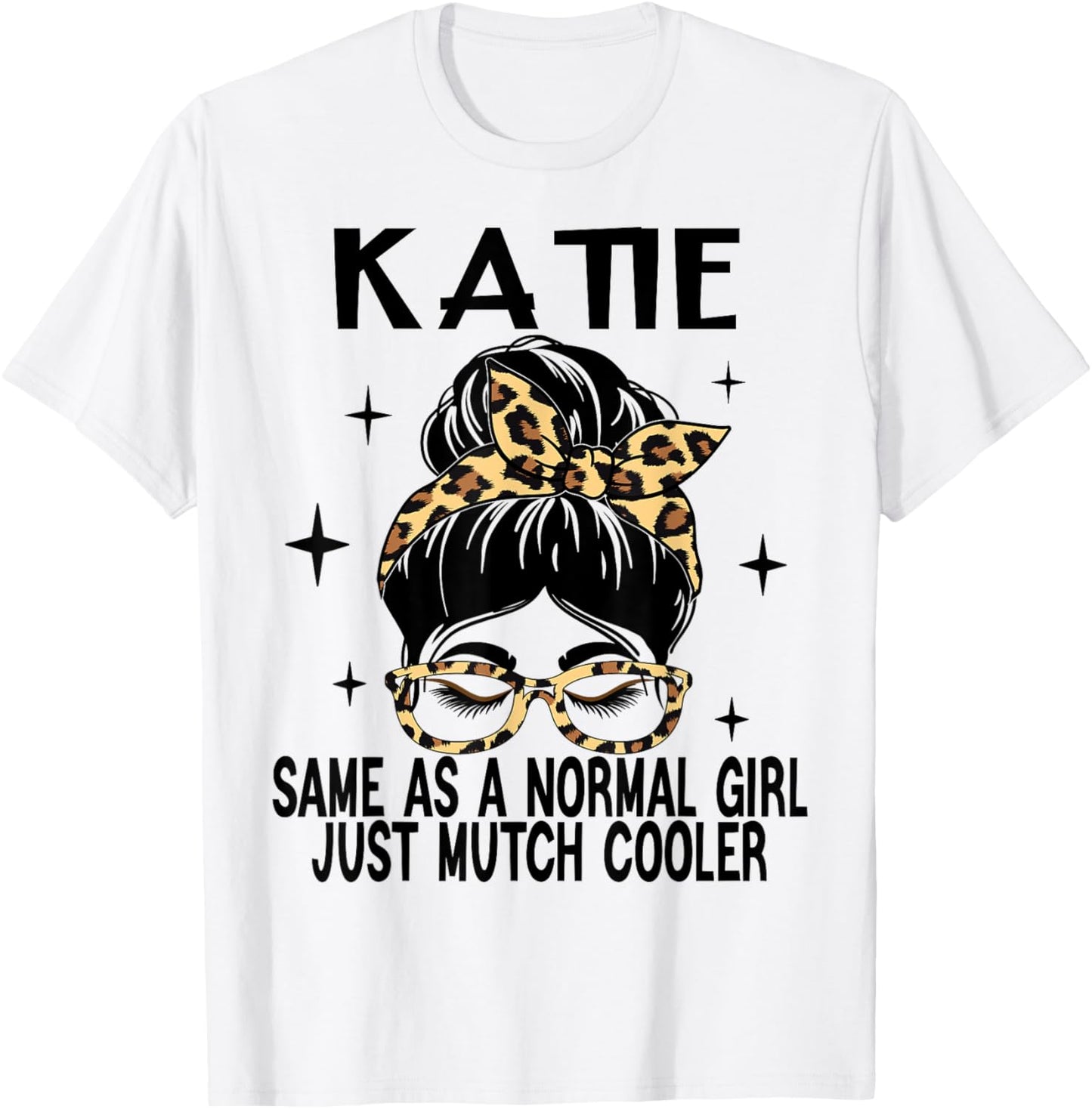SwiftStyle Apparel KATIE Costume Cute Definition Personalized Name KATIE , Small, Grey T-Shirt - T-Shirt | White