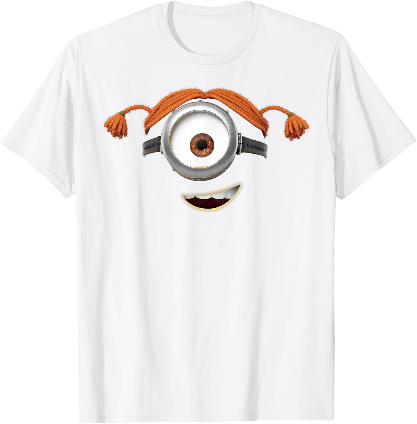 Despicable Me Minions Carl Pigtails T-Shirt - T-Shirt | White