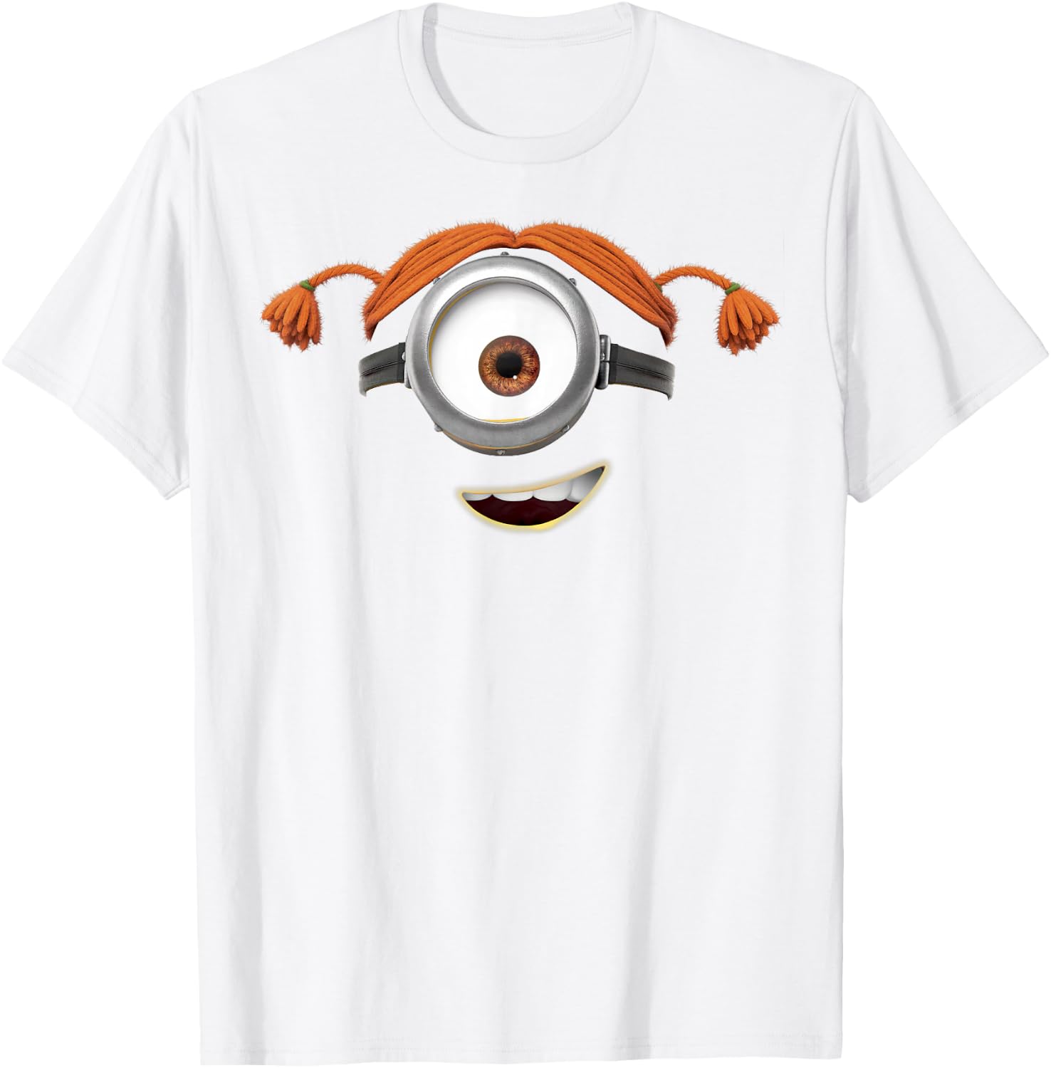 Despicable Me Minions Carl Pigtails T-Shirt - T-Shirt | White