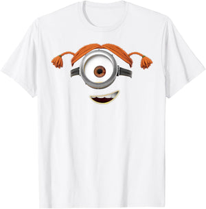 Despicable Me Minions Carl Pigtails T-Shirt - T-Shirt | White