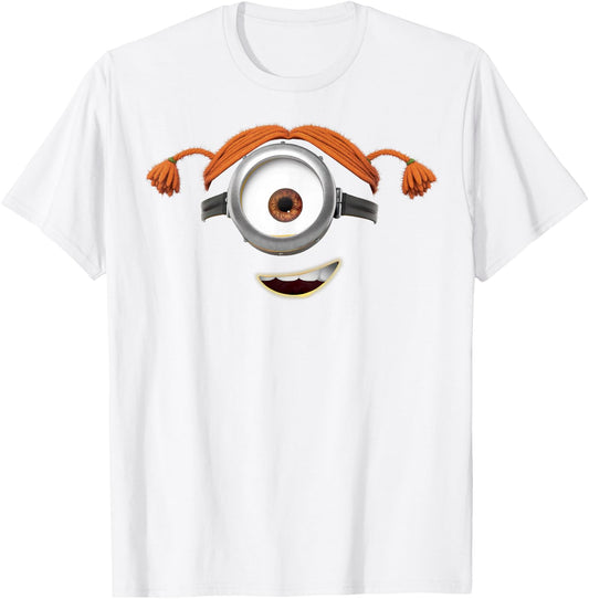 Despicable Me Minions Carl Pigtails T-Shirt - T-Shirt | White